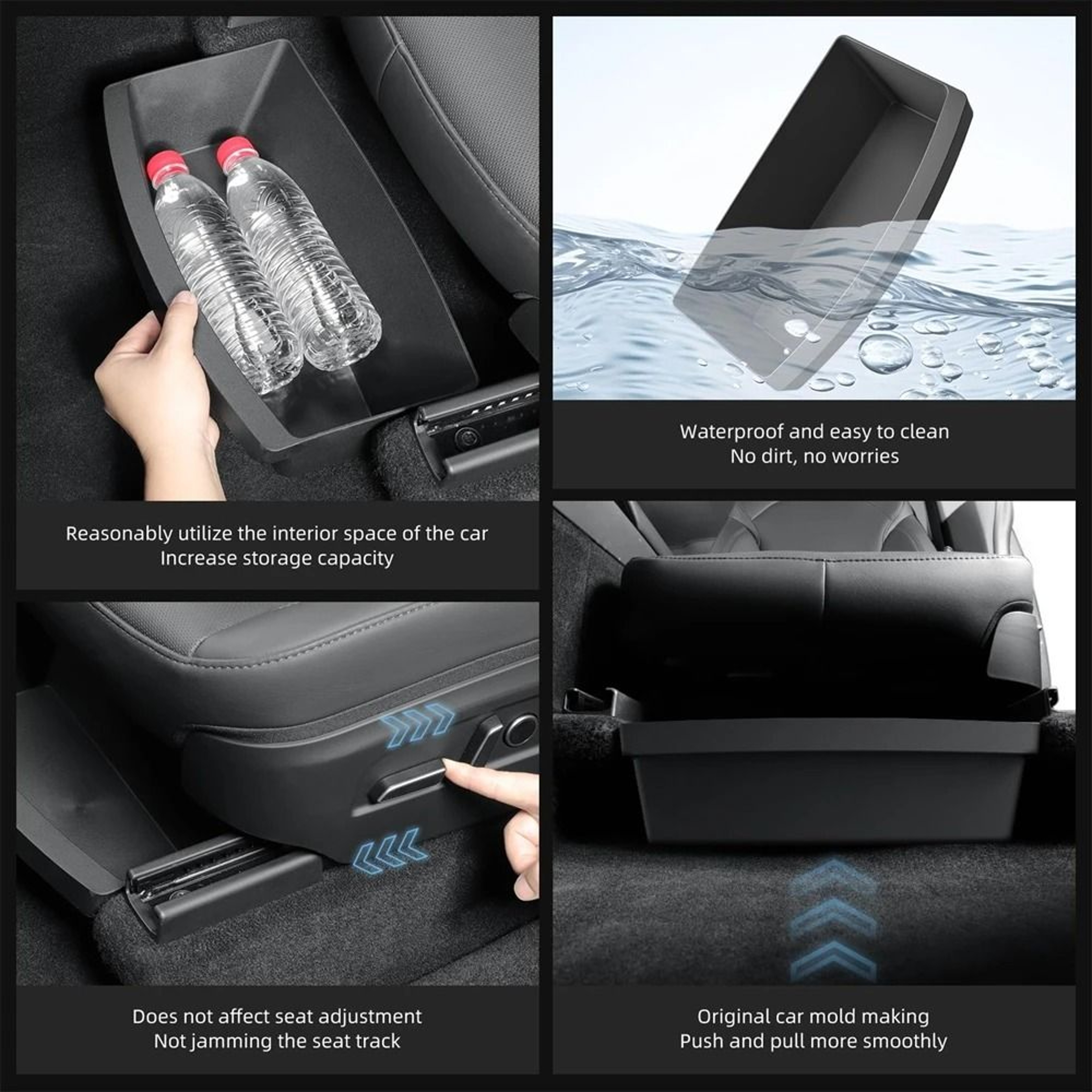 Tesla Model Y Juniper Under Seat Storage Box Drawer Organizer 2025 4
