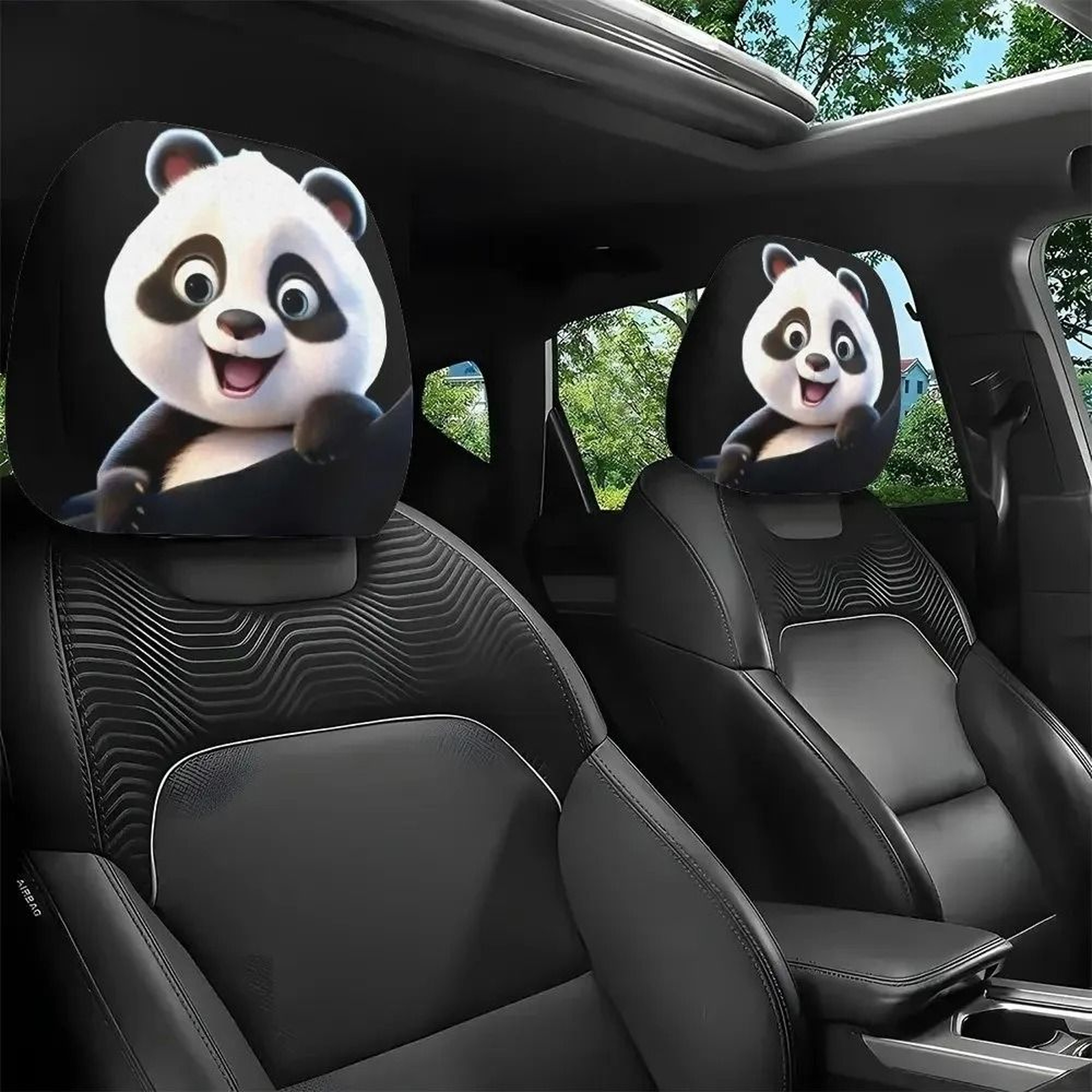 Universal Breathable Car Headrest Cover Set 4