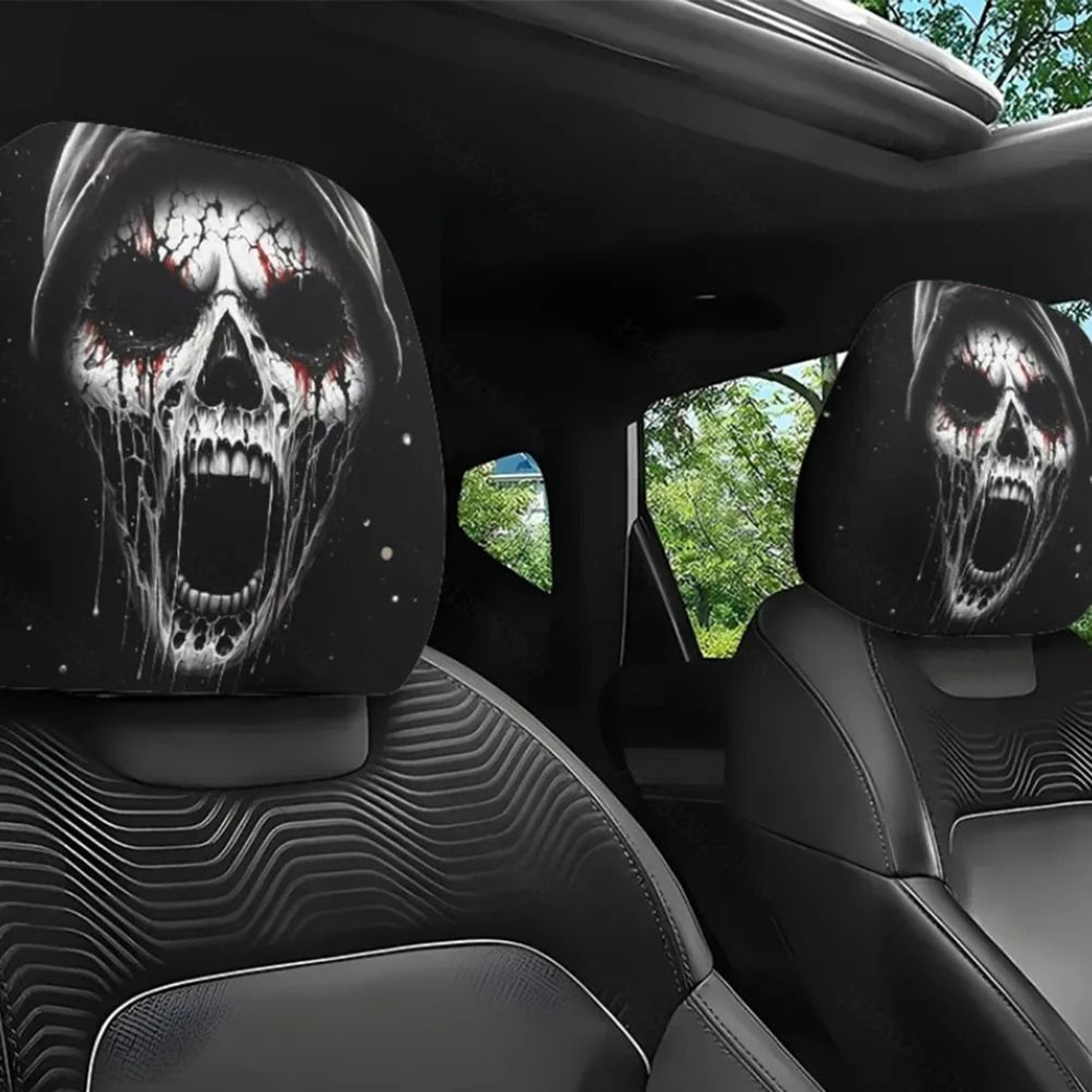 Universal Breathable Car Headrest Cover Set 11
