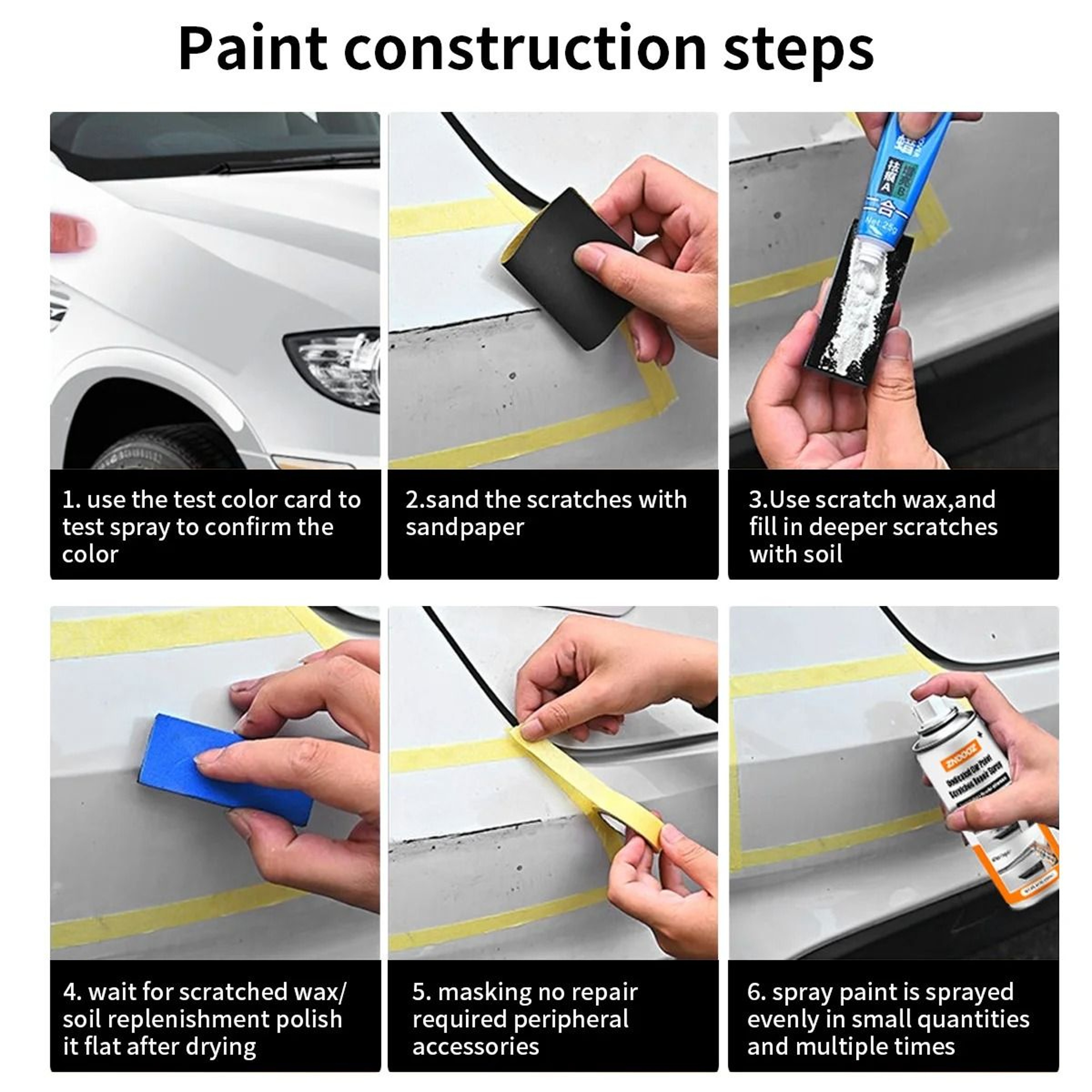 Tesla TouchUp Scratch Repair Paint Pen For Model 3 Y S X 10