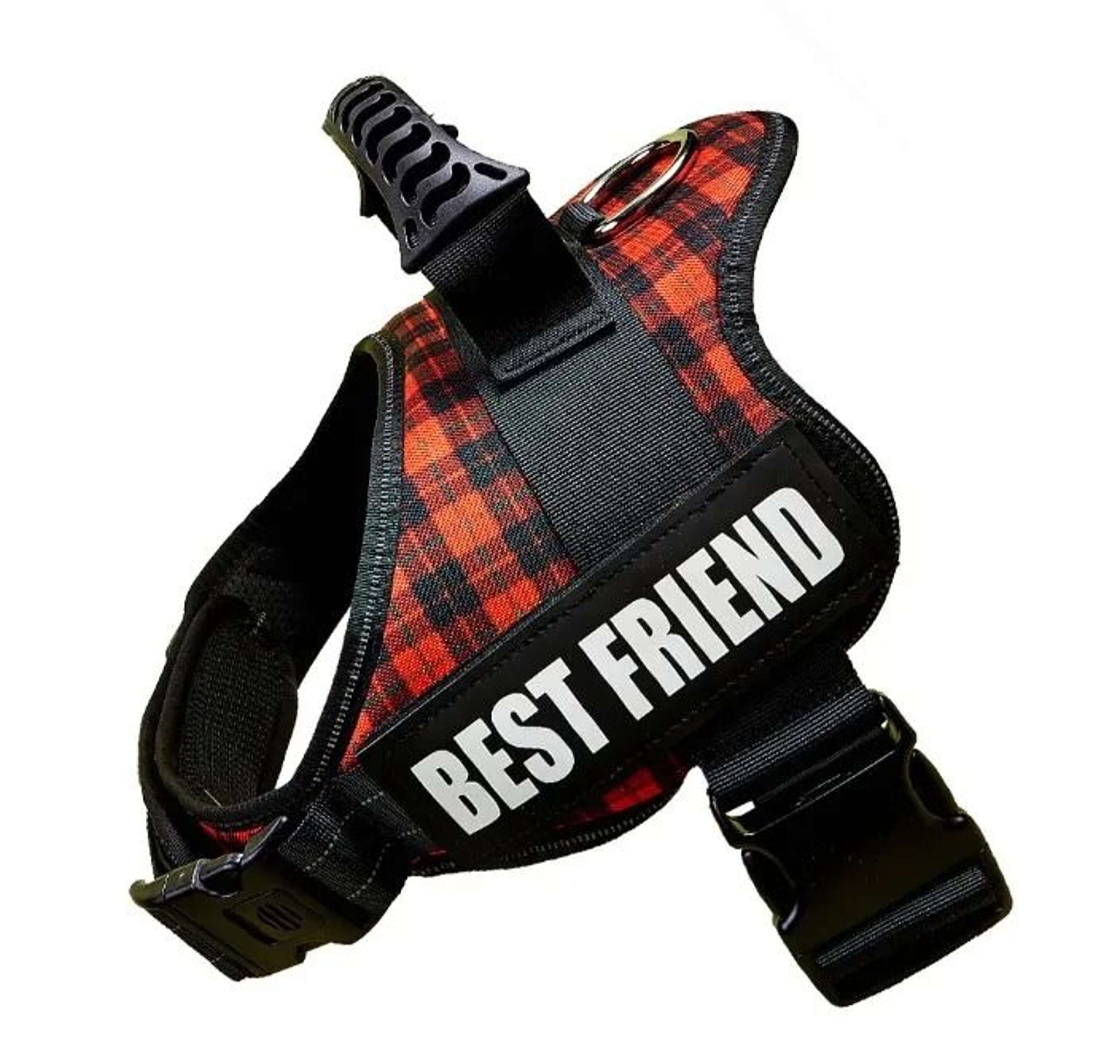 ComfortFit Adjustable Nylon Dog Harness With Custom Name ID 3