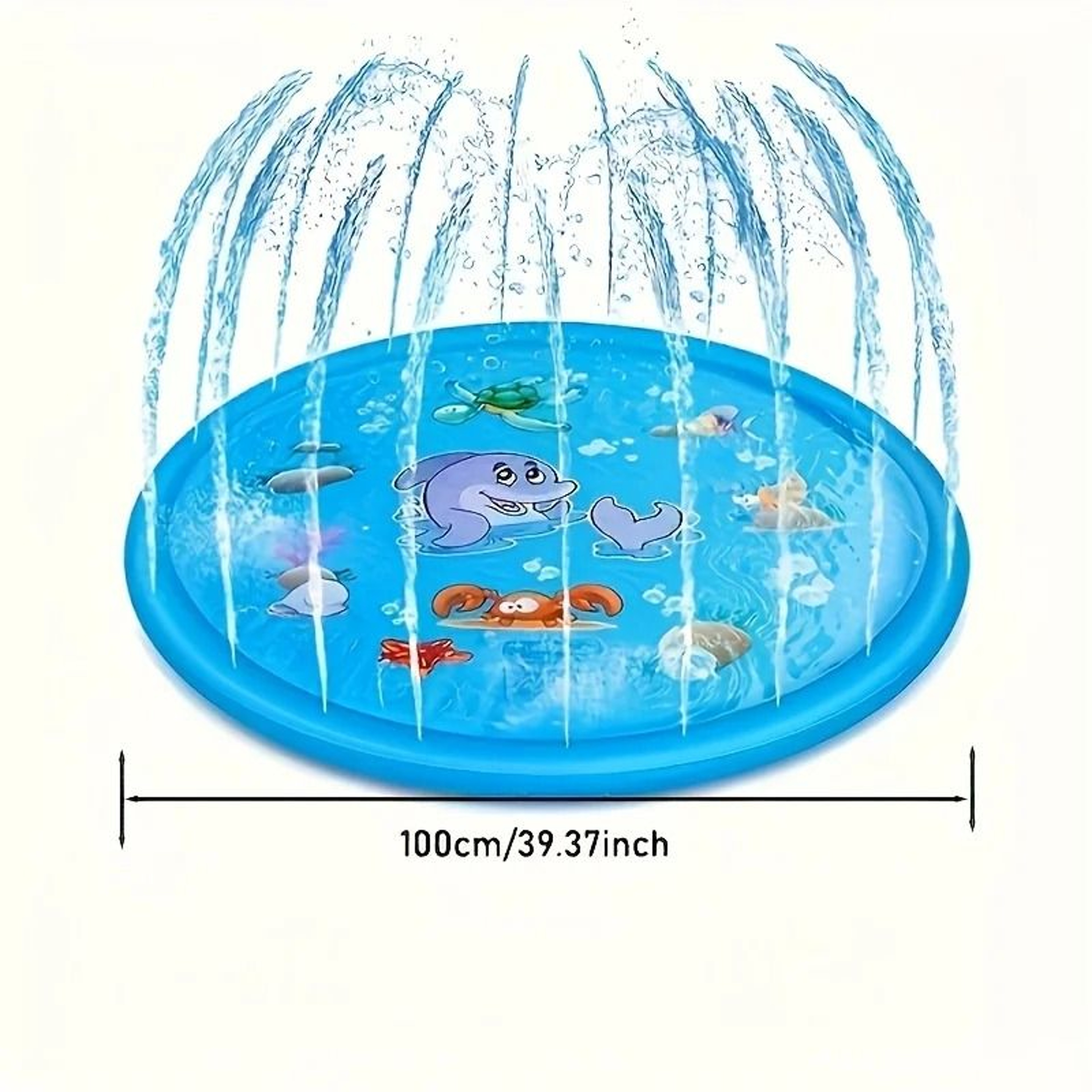 CoolSplash Outdoor Pet Bath Basin With Water Spray Cooling Function 3