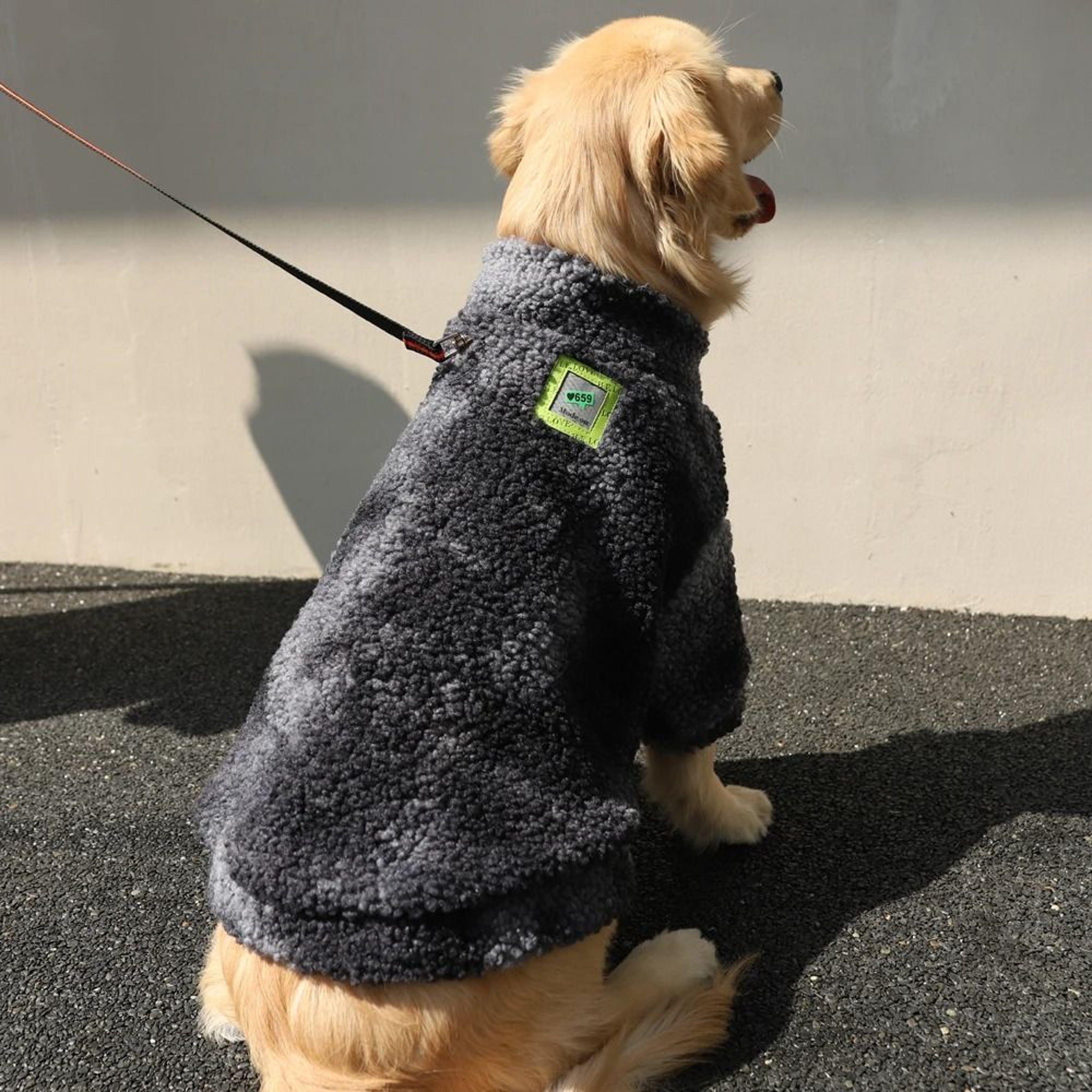 HOOPET Winter Lambswool Dog Jacket For Medium And Large Dogs 5