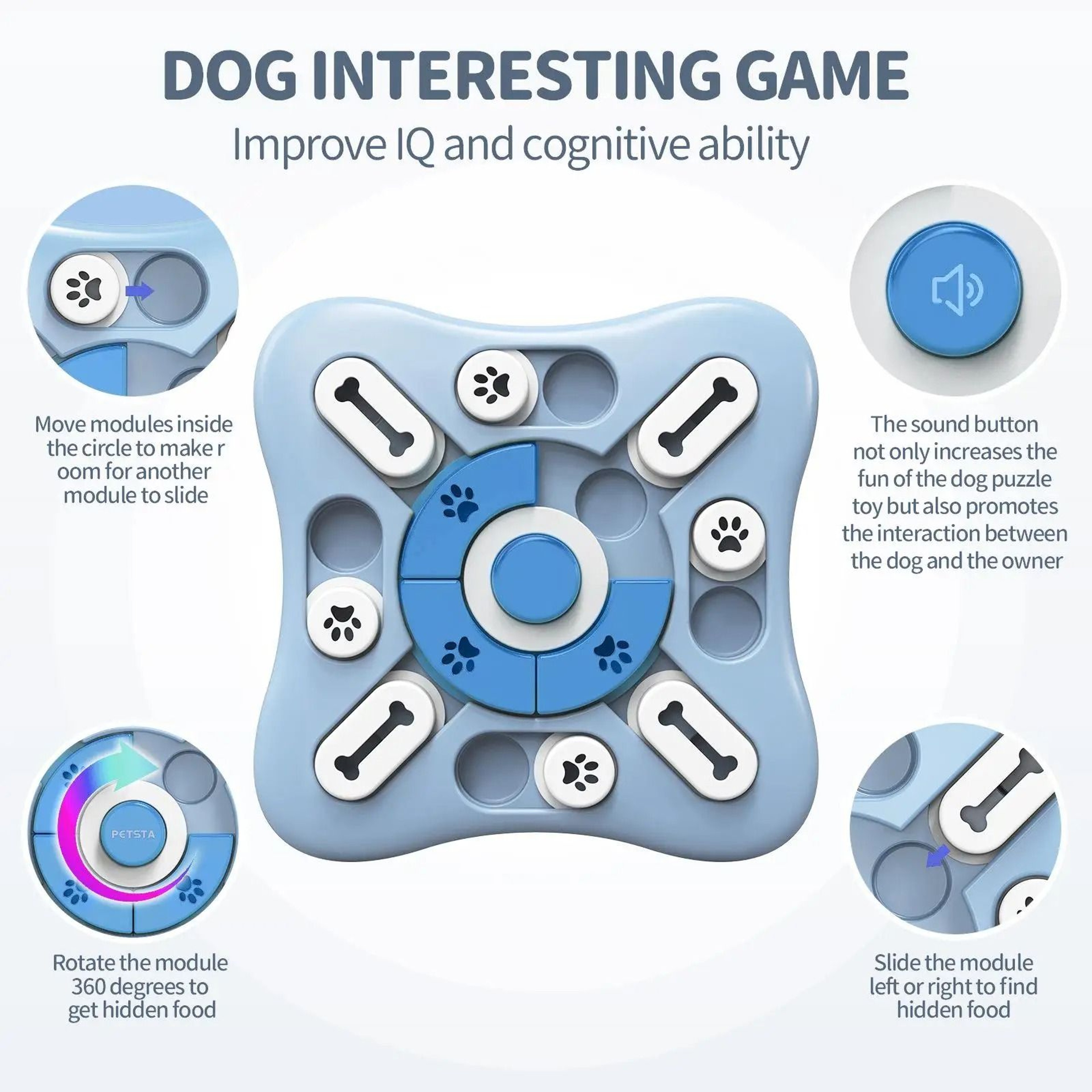 BrainBite Interactive Slow Feeder Puzzle Toy For Dogs And Cats 6