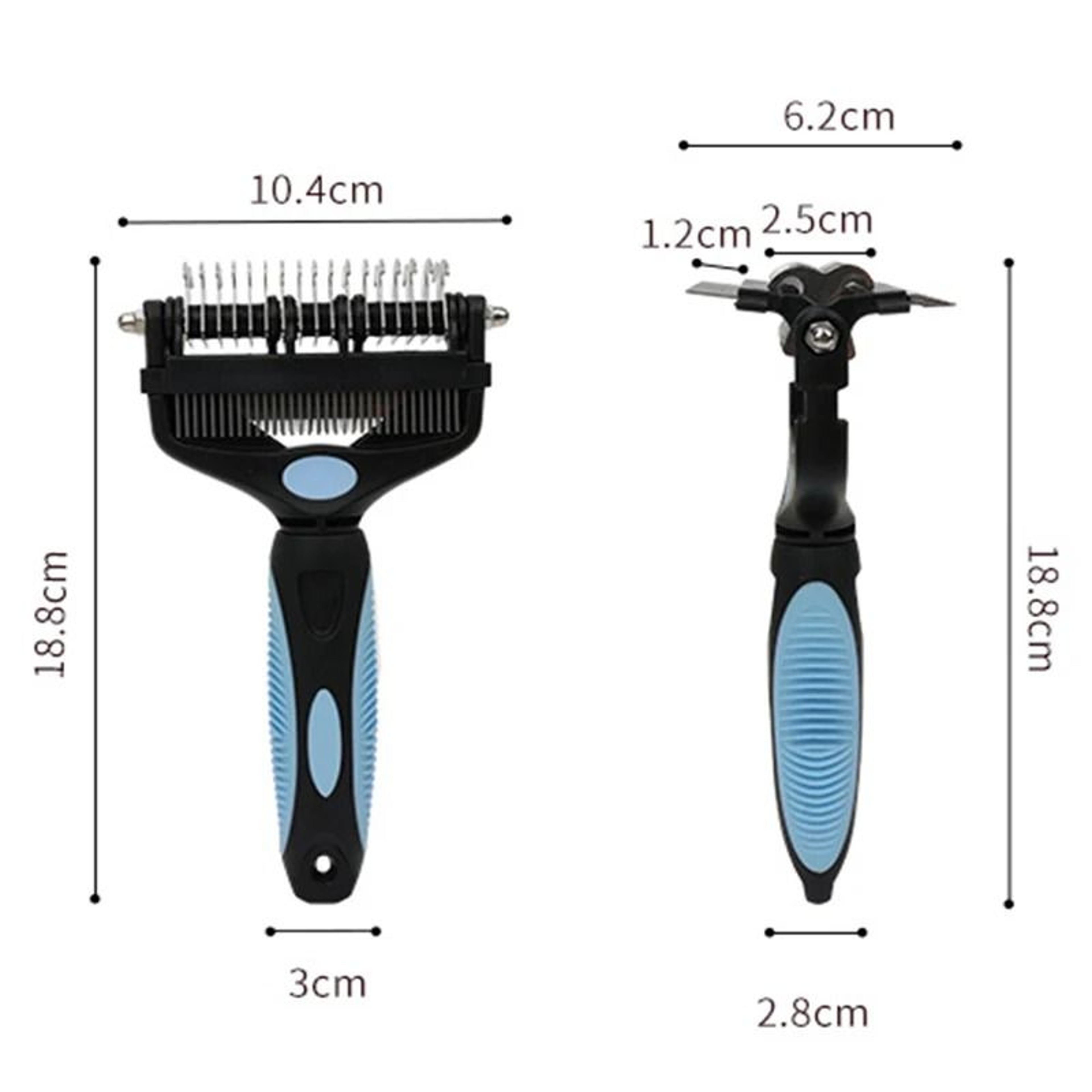 FurEase 3 In 1 Pet Deshedding Brush And Knot Remover Comb 4