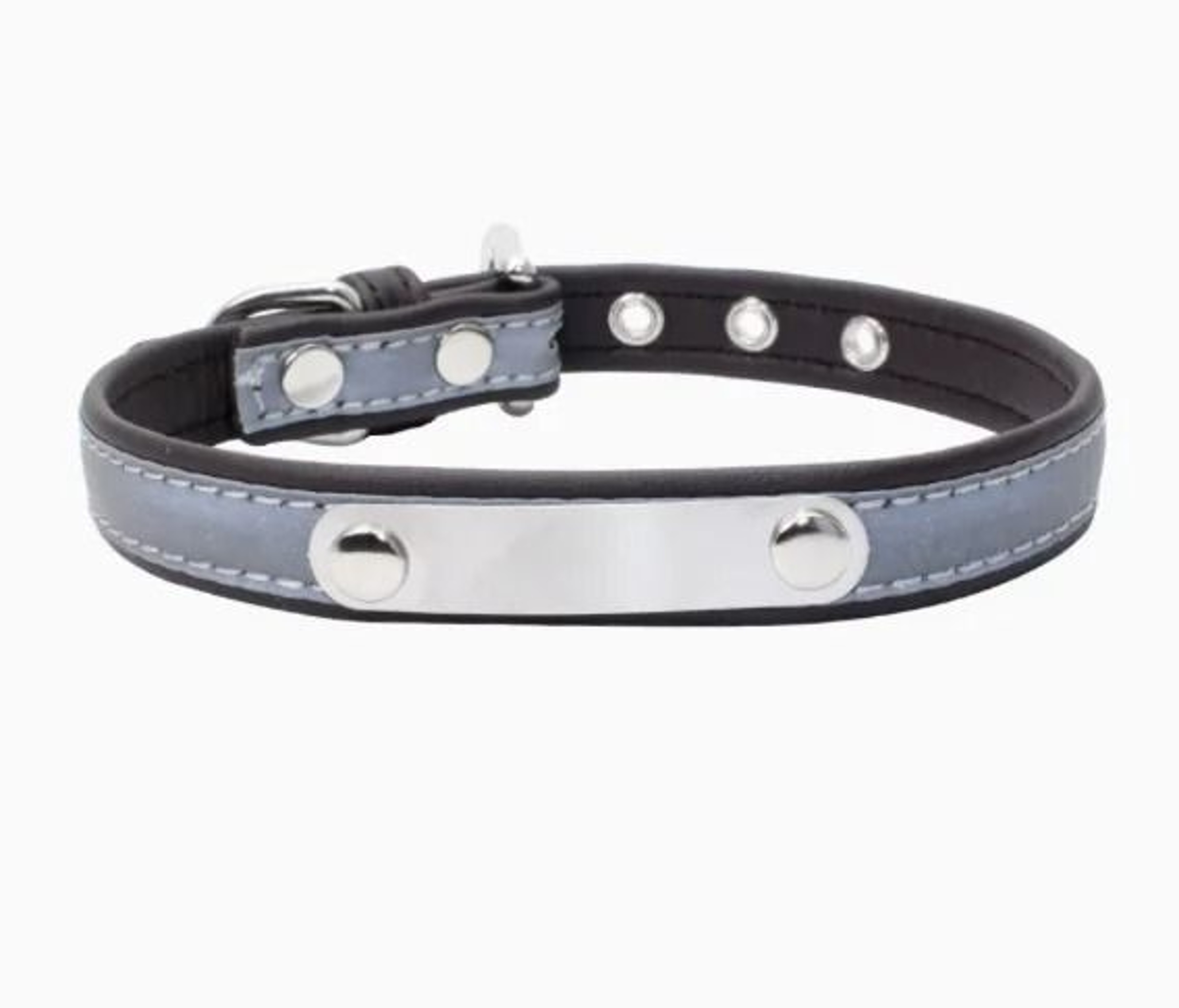 Personalized PU Leather Dog Collar With Engraved Name Tag 6