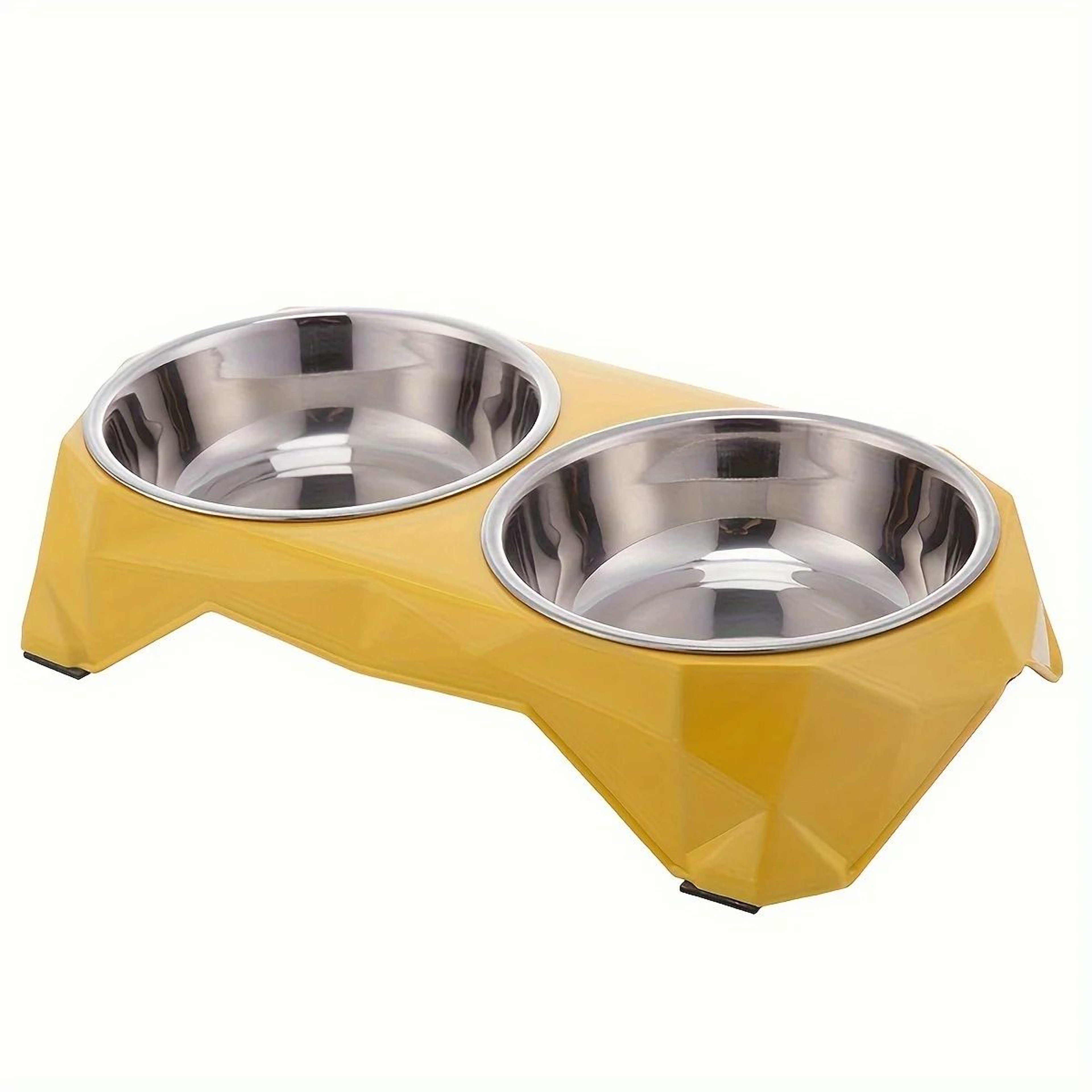 DuoServe Stainless Steel Pet Double Bowl For Dogs And Cats 1
