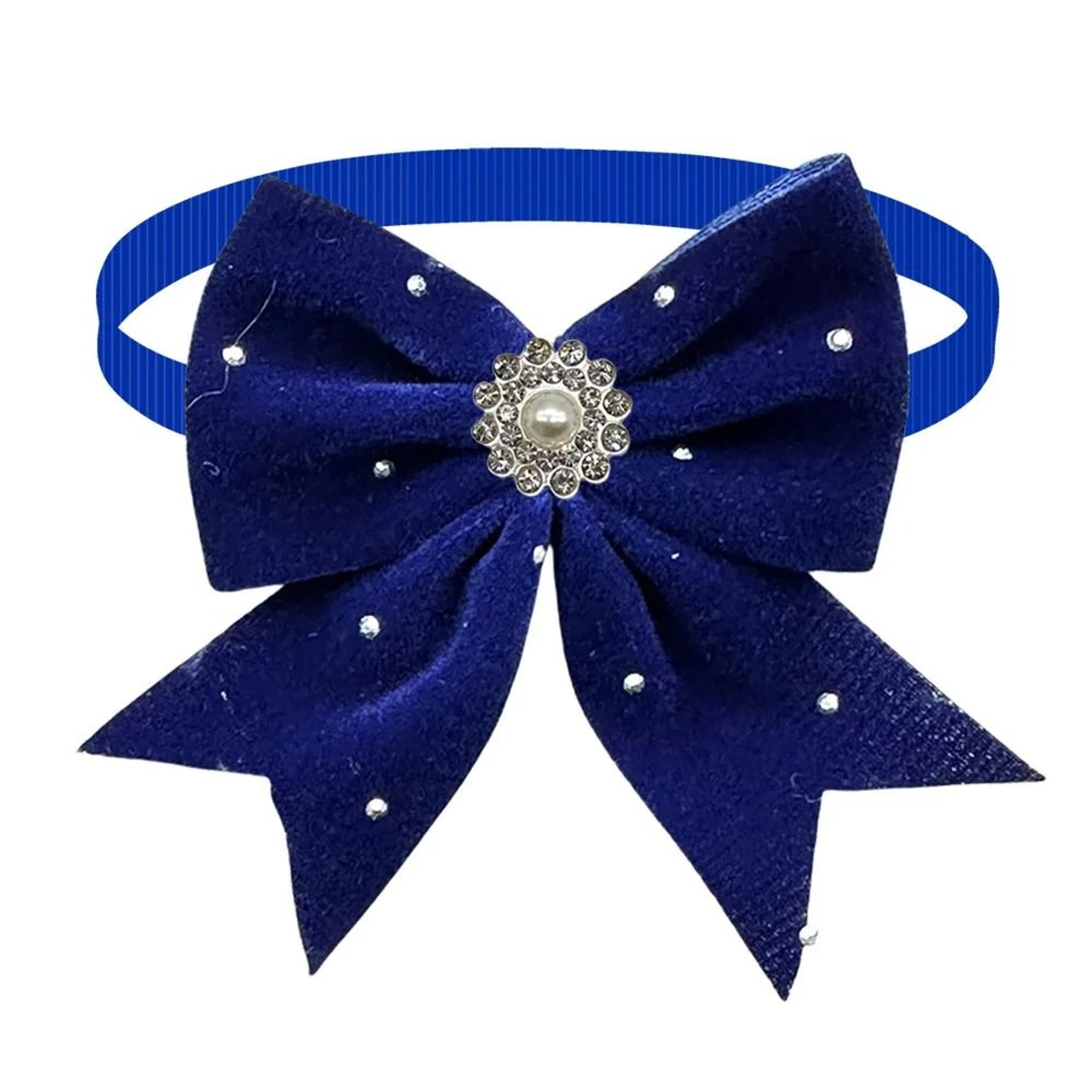 Adjustable Diamond Dog Bow Ties Plush Pet Grooming Accessories For Dogs And Cats 3