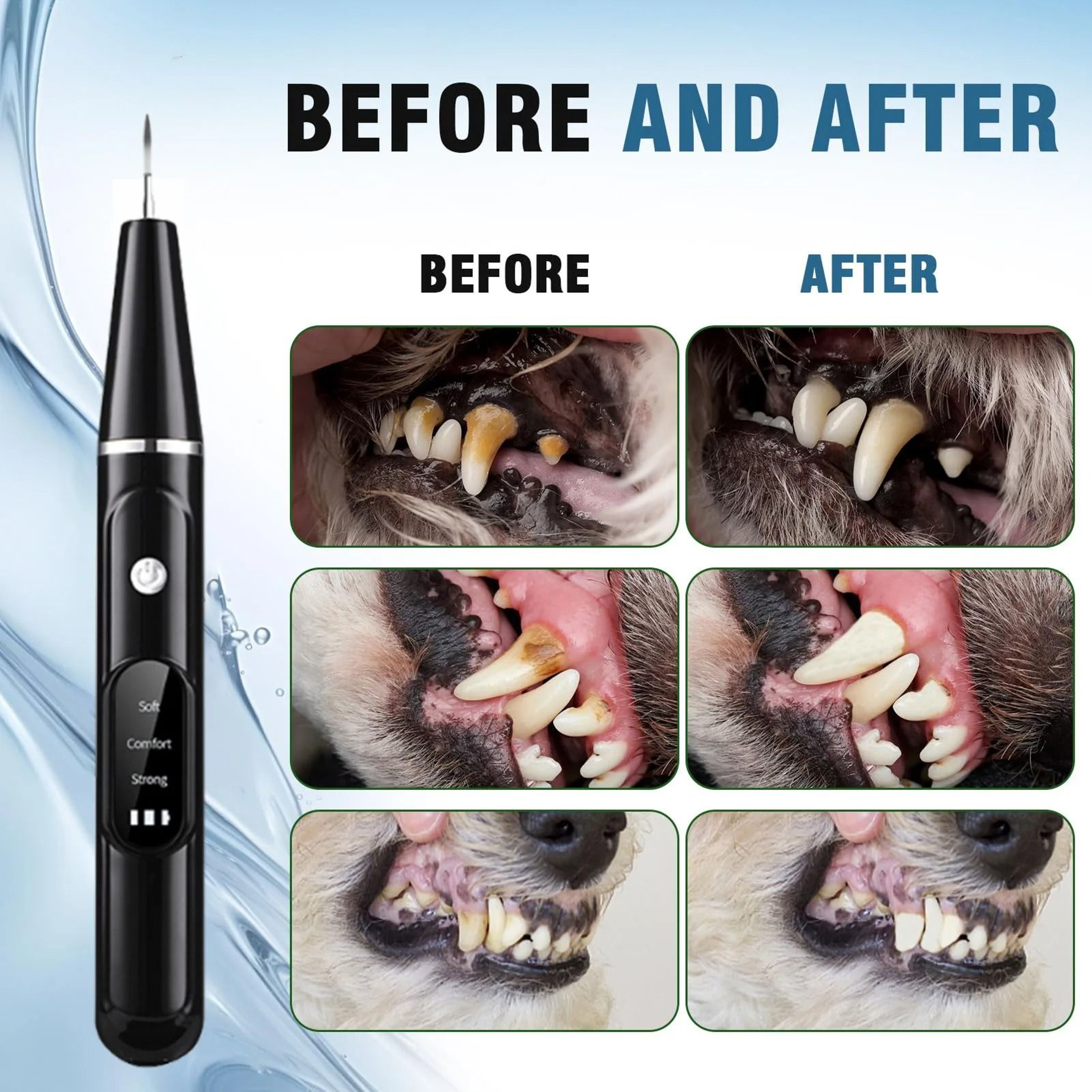 Ultrasonic Pet Tooth Cleaner Electric Plaque Removal Dental Care Tool For Dogs And Cats 7