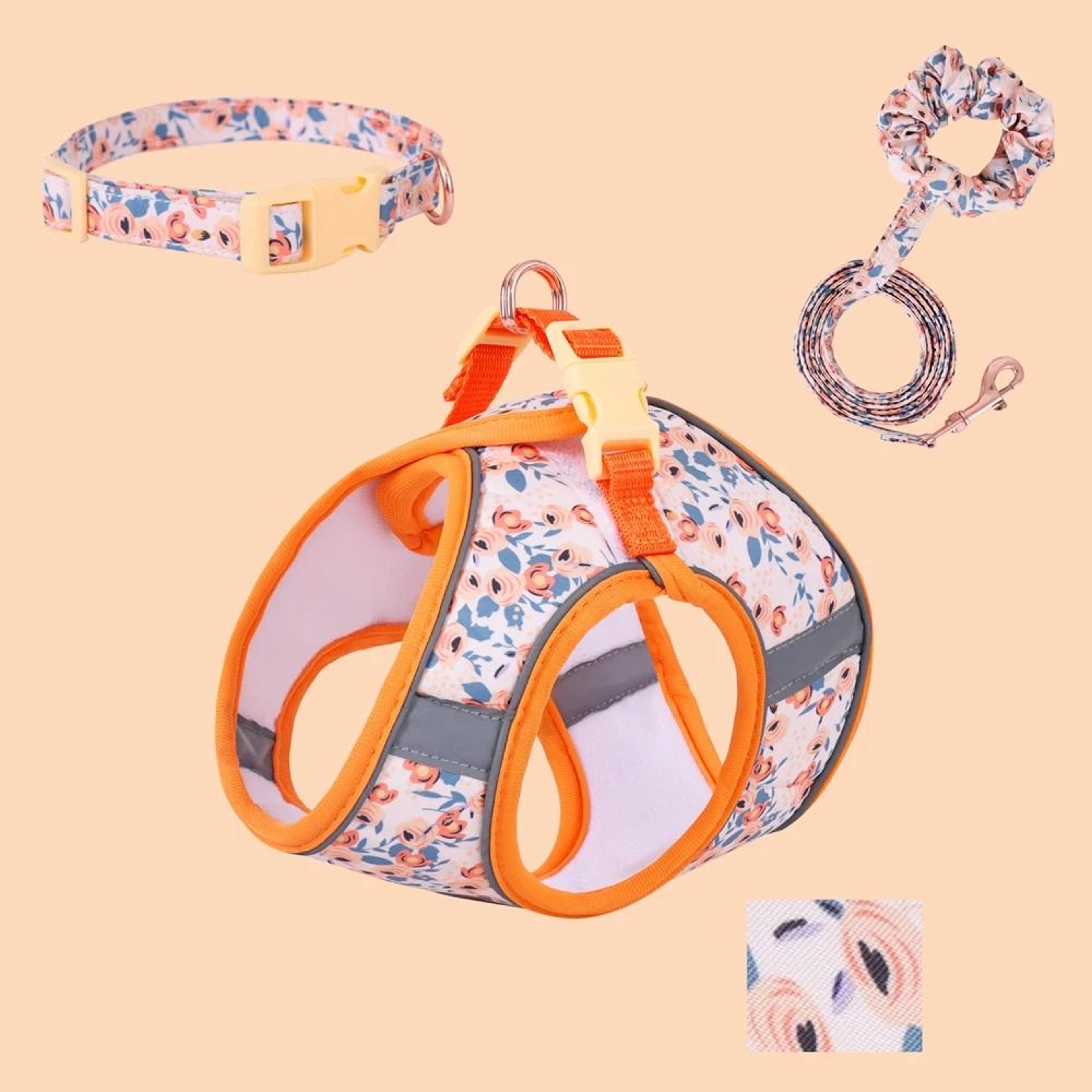 Adjustable Small Dog Harness And Leash Set Soft Puppy Vest For Cats And Small Pets 10