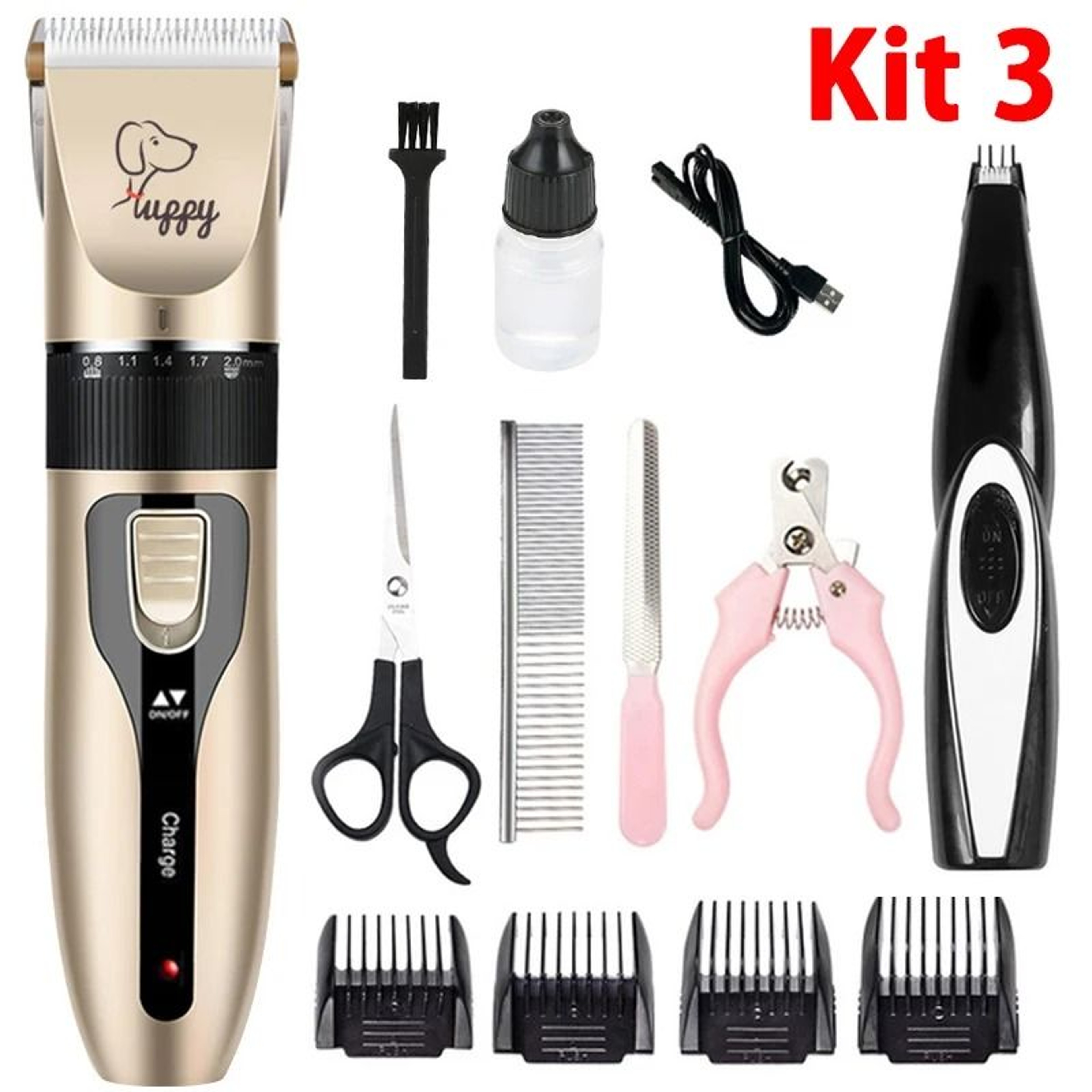 Rechargeable Electric Pet Grooming Clipper Kit For Dogs And Cats 3