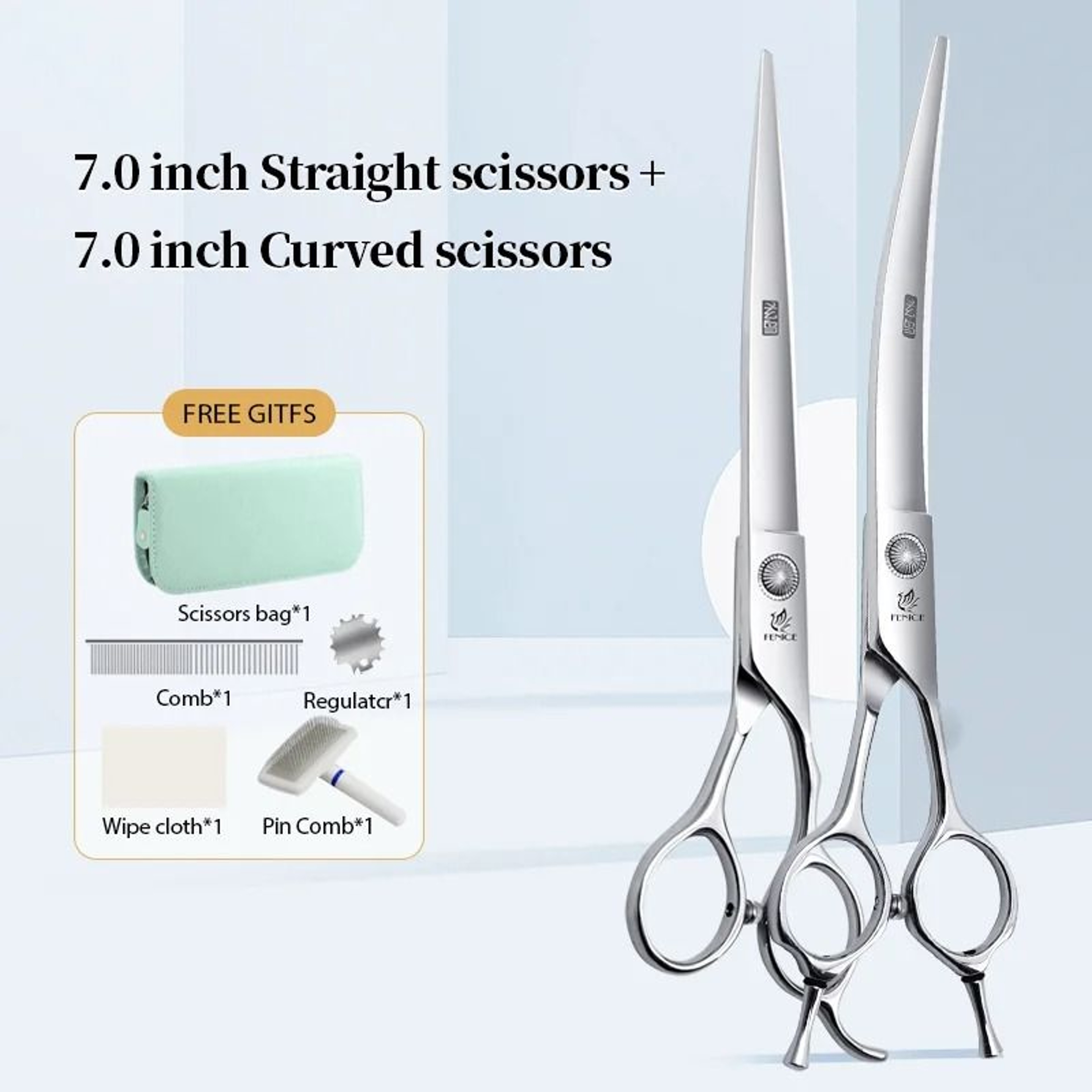 Fenice Professional Pet Grooming Scissors Set For Dogs And Cats 17
