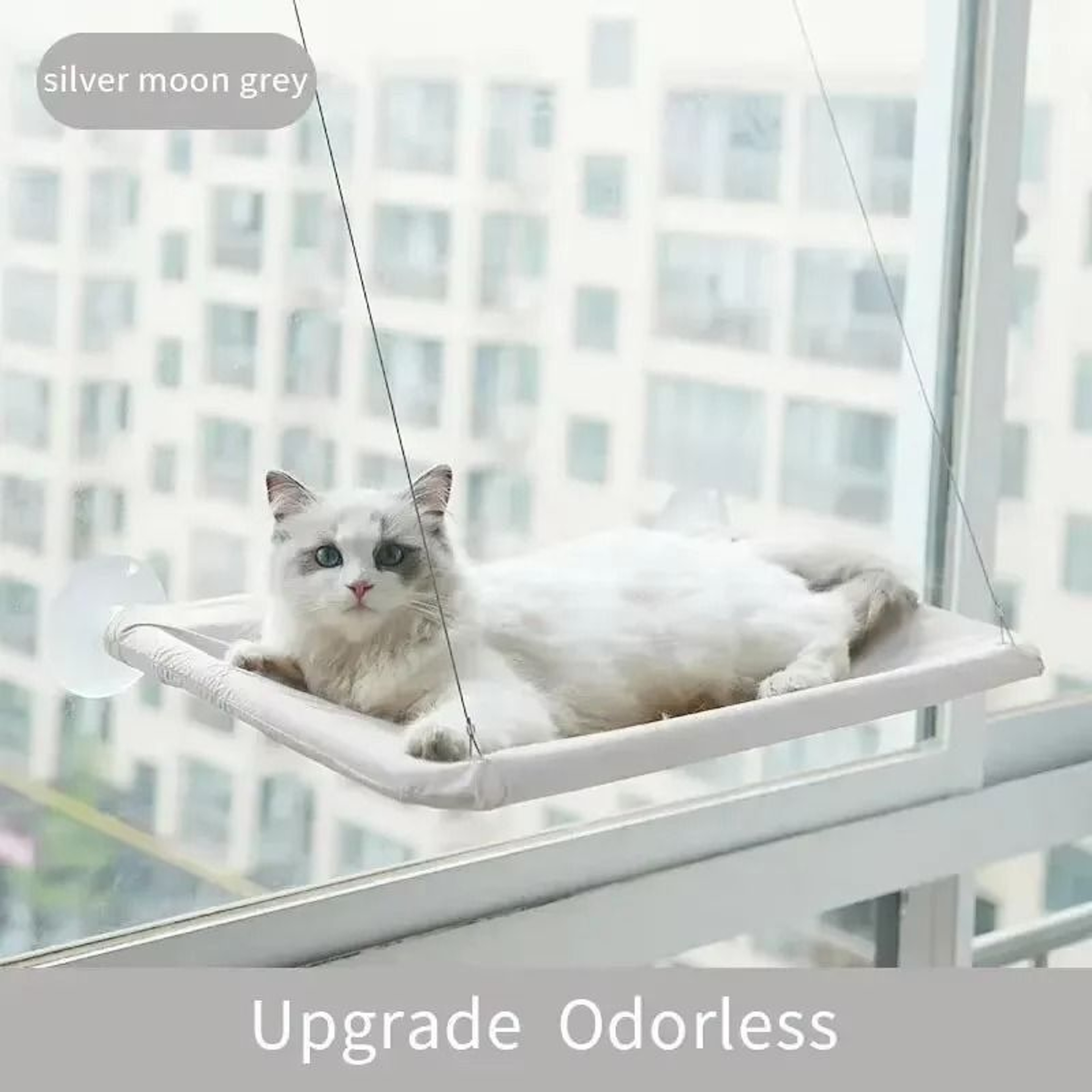 Ultra Soft Cat Window Hammock Bed Cozy Mounted Perch For Indoor Cats 2