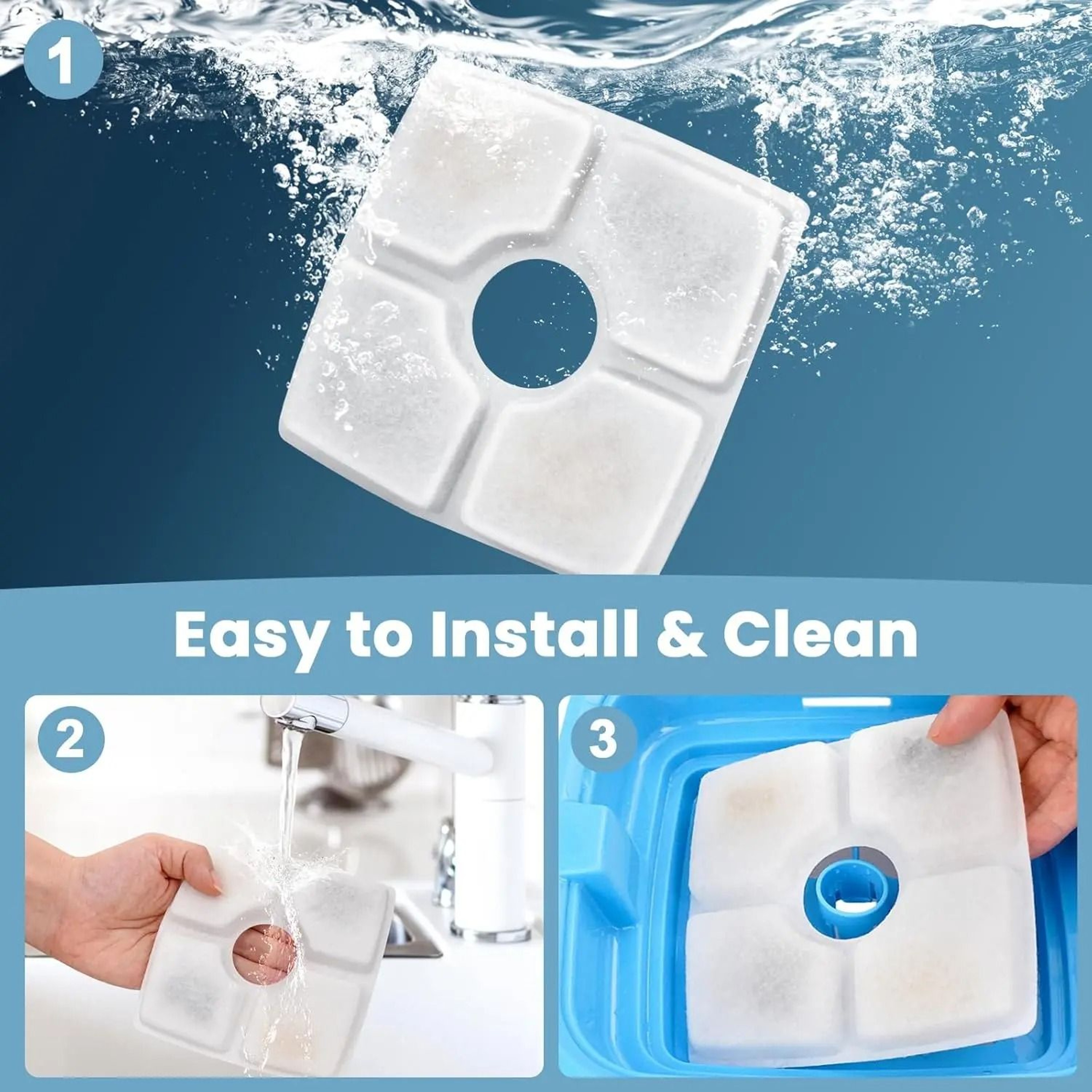 Cat Water Fountain Replacement Filters For 25L Automatic Pet Fountain 3