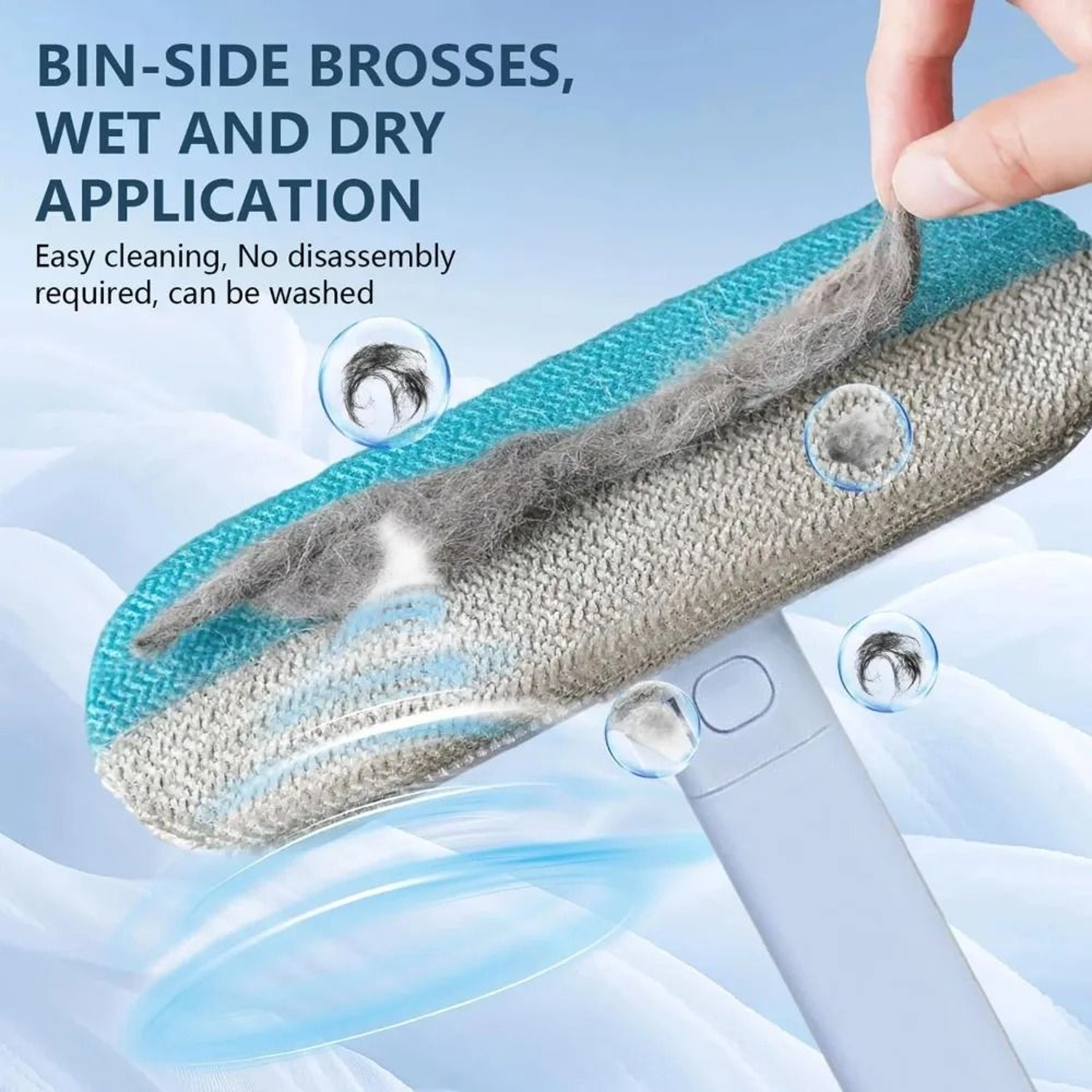 Reusable Pet Hair Removal Gloves Double Sided Grooming And Furniture Cleaner Set 6