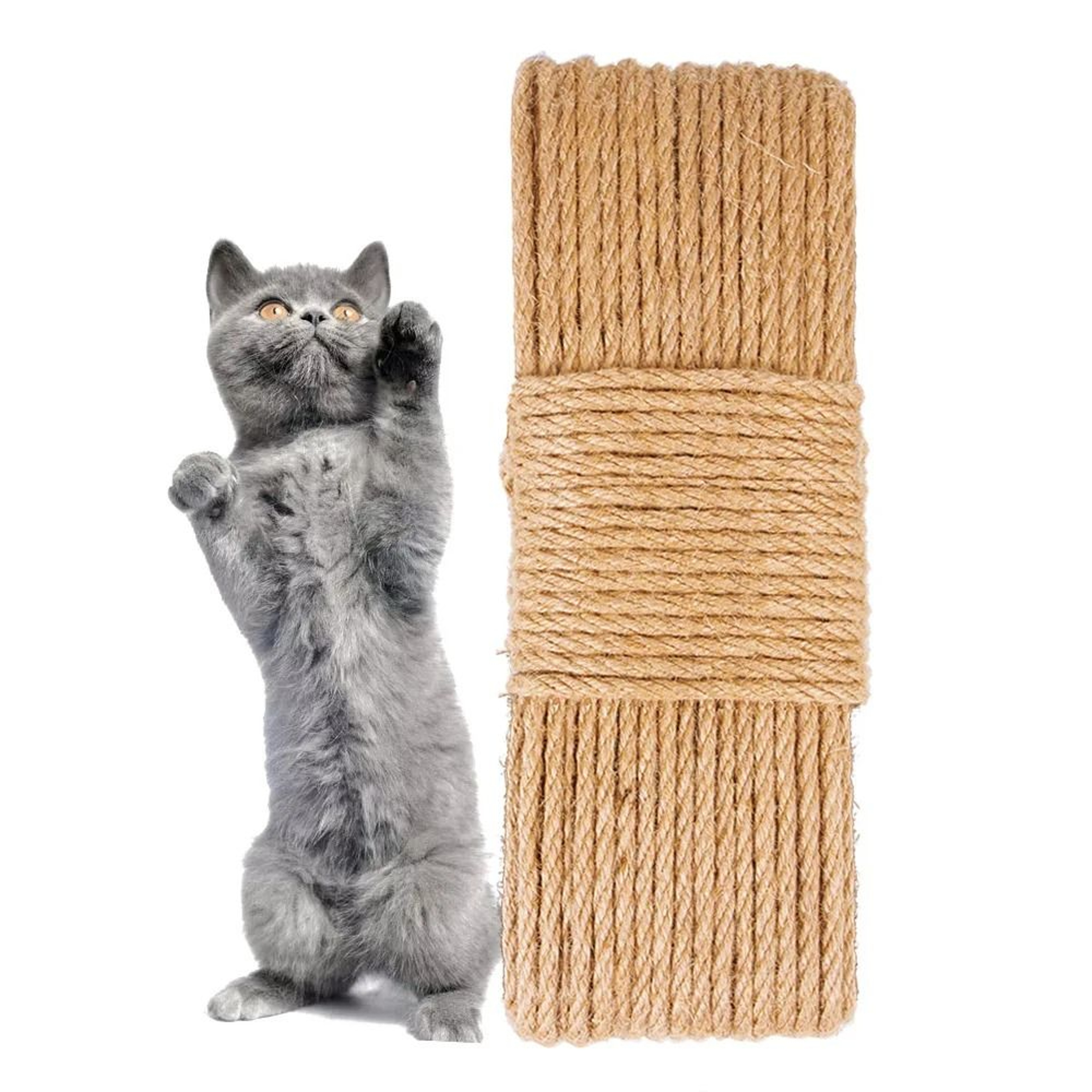 Natural Jute Rope Cat Scratcher Replacement For Cat Trees 1