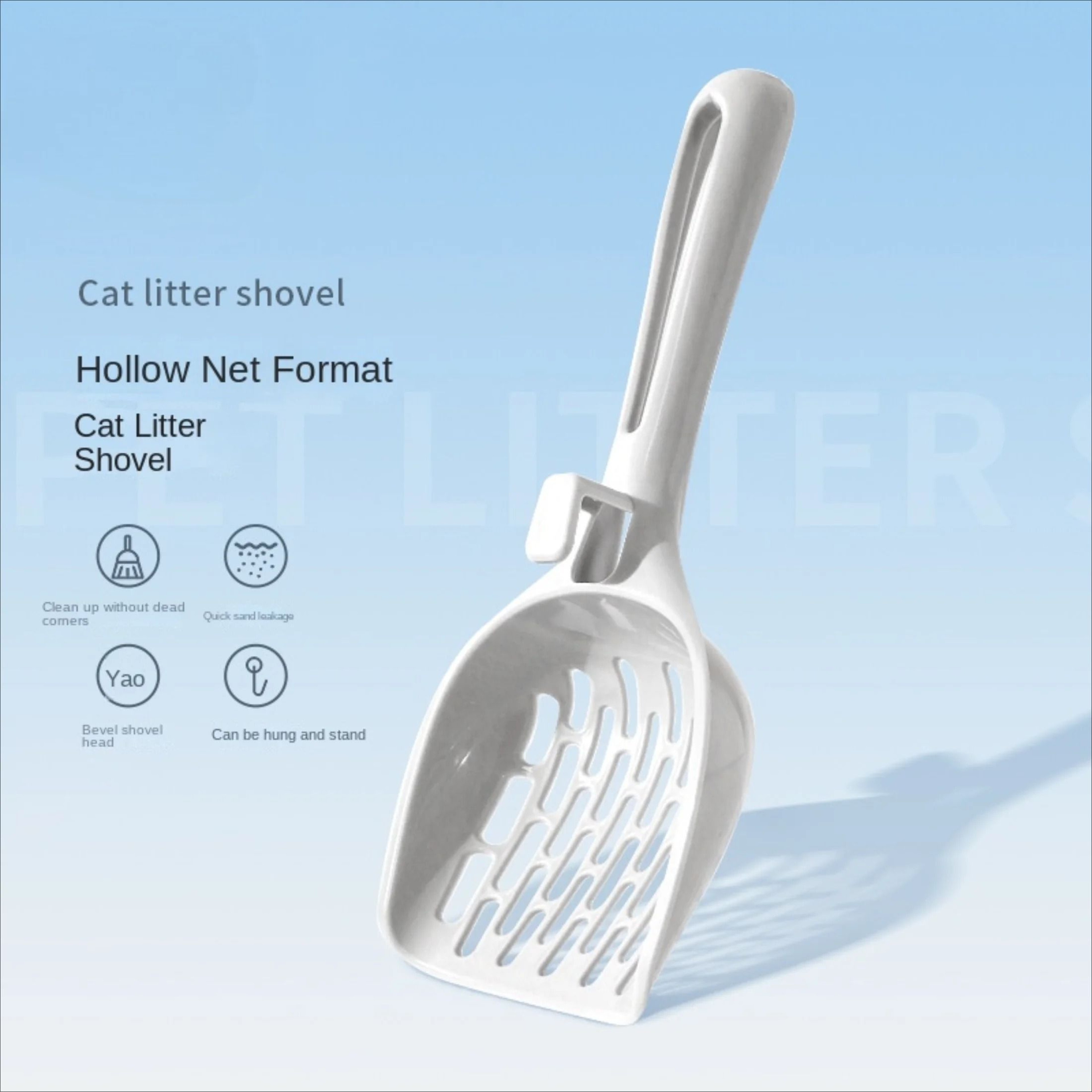 Self Cleaning Cat Litter Scoop With Storage Base 4