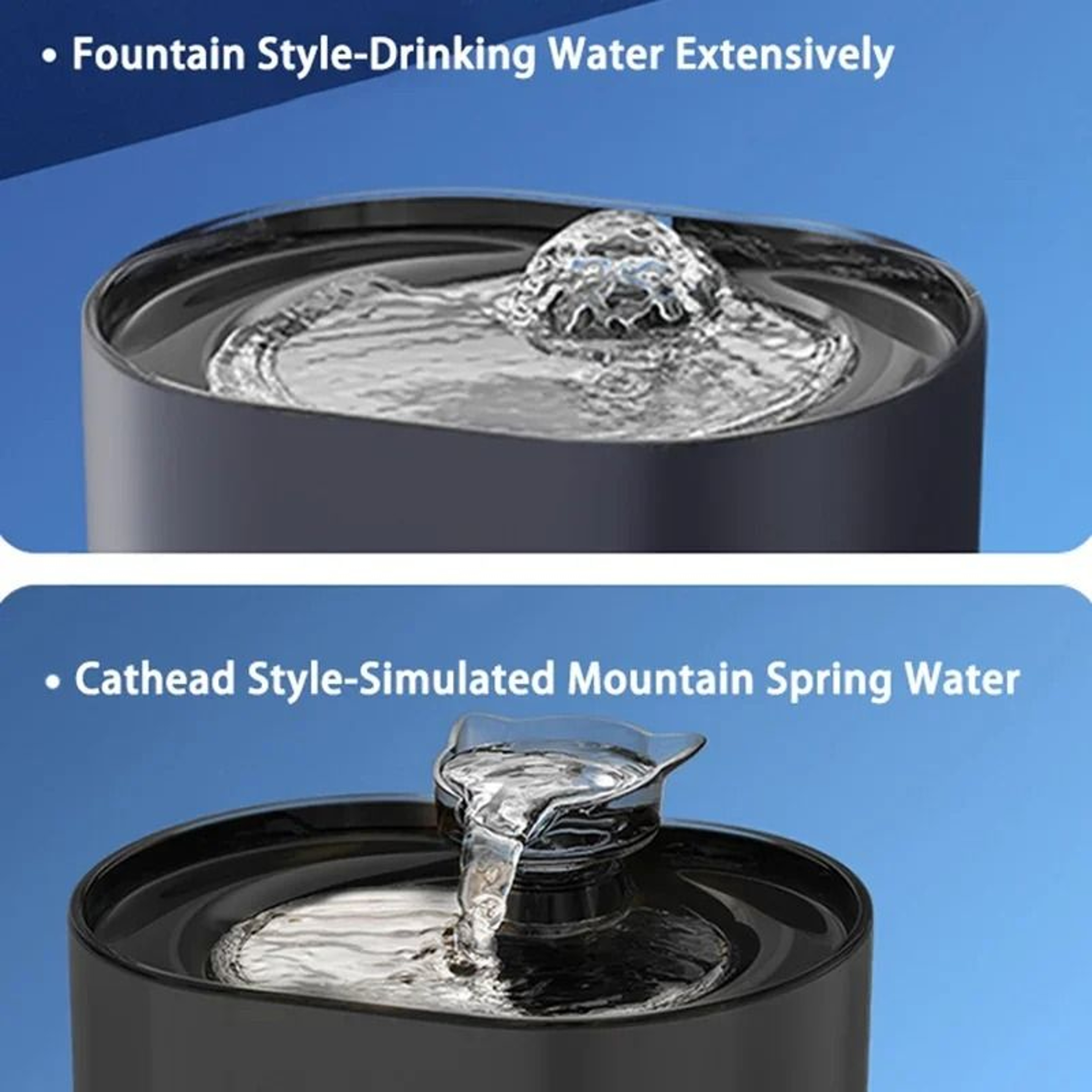 USB Automatic Cat Water Fountain With Quiet Recirculating Filter 15