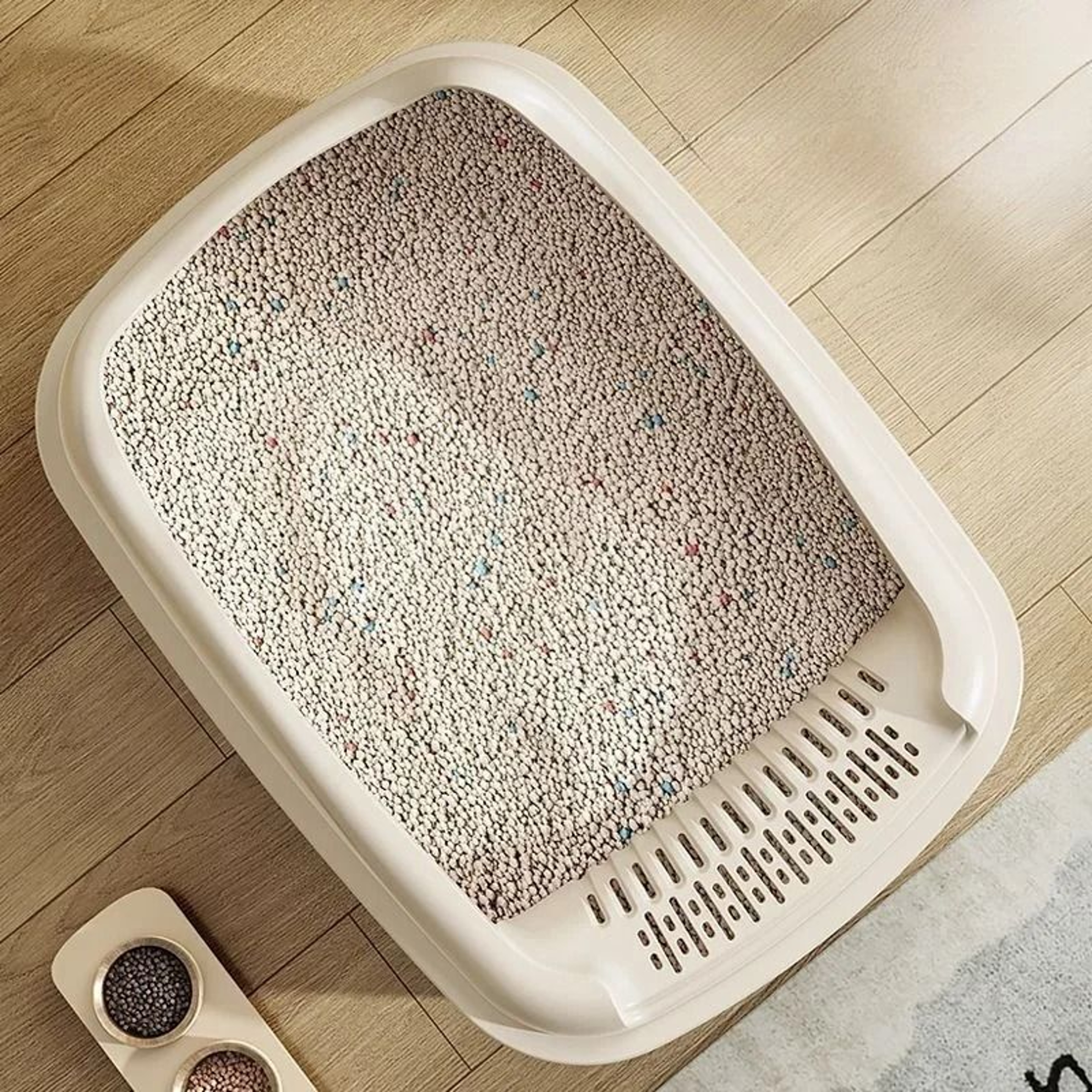 Anti Splash Cat Litter Box Sandbox Tray For Kittens And Cats 6