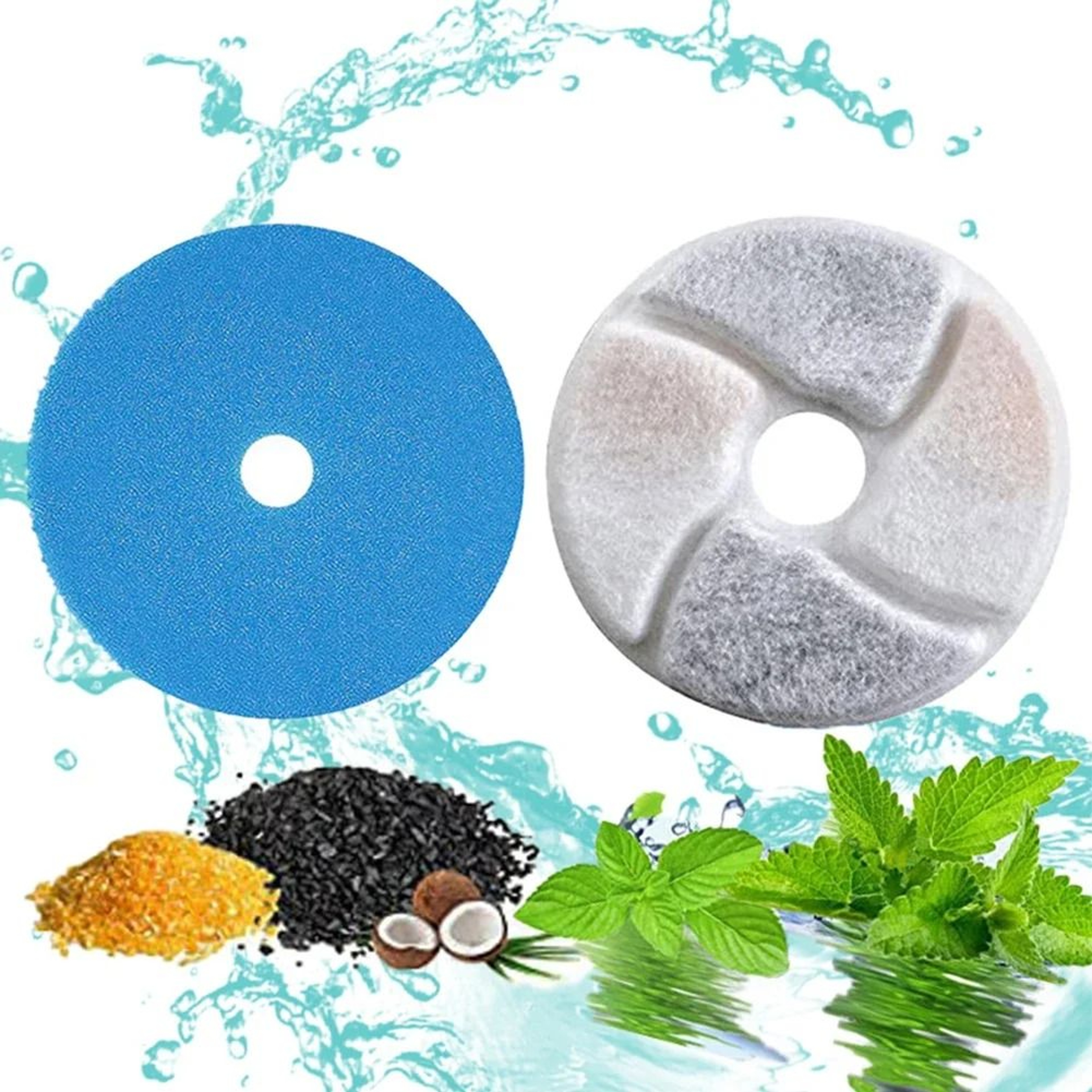 Cat Water Fountain Filter Replacement Set Activated Carbon Pet Fountain Filters For Clean Fresh Wat 9