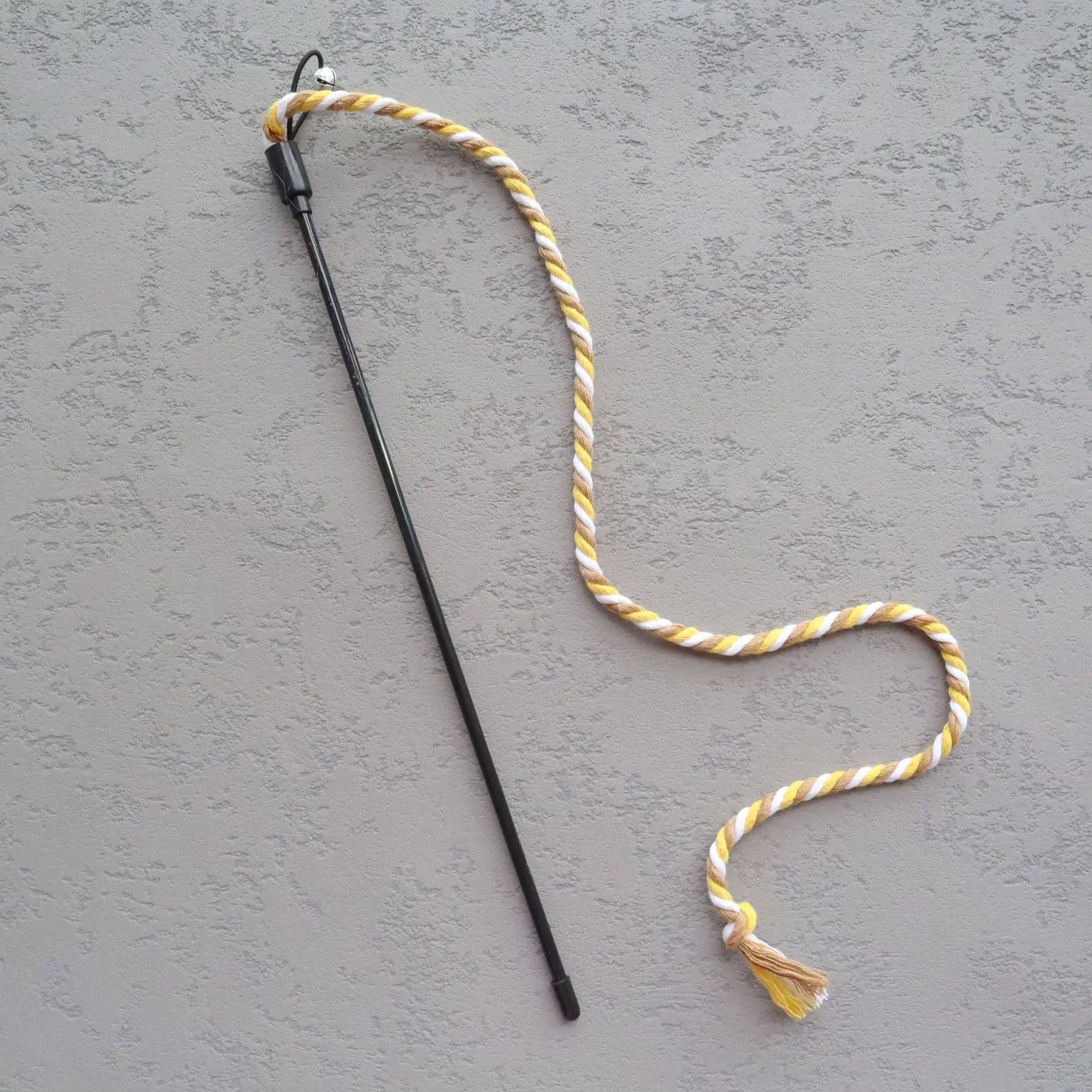 3PCS Interactive Cat Wand Toy Set With Cotton Rope Teaser Sticks For Kittens And Cats 2