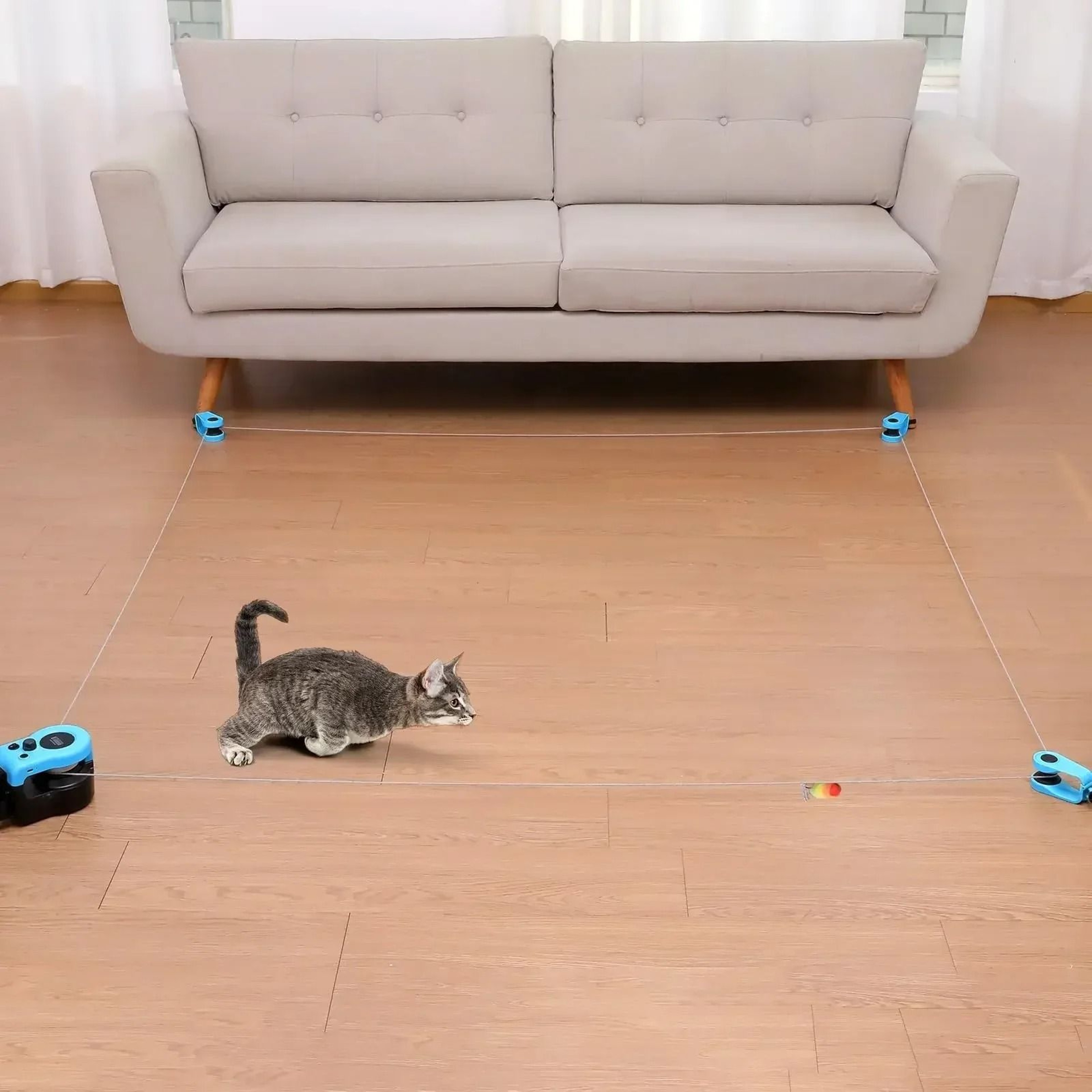 Smart Interactive Cat Exercise Wheel Adjustable Speed Hunting Toy Treadmill For Indoor Cats 5