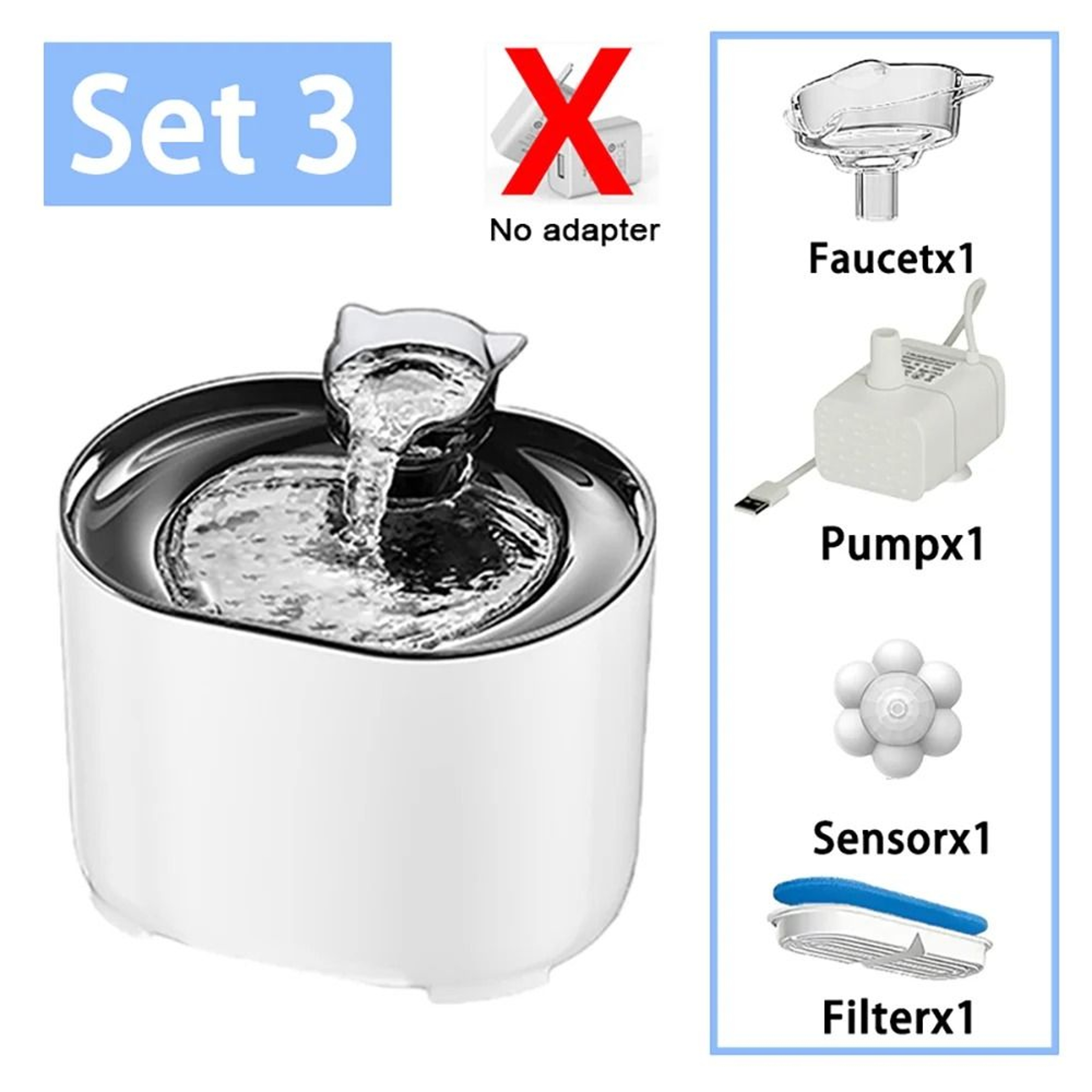 22L Intelligent Cat Water Fountain Ultra Quiet Pet Water Dispenser With Filter For Cats And Dogs 8
