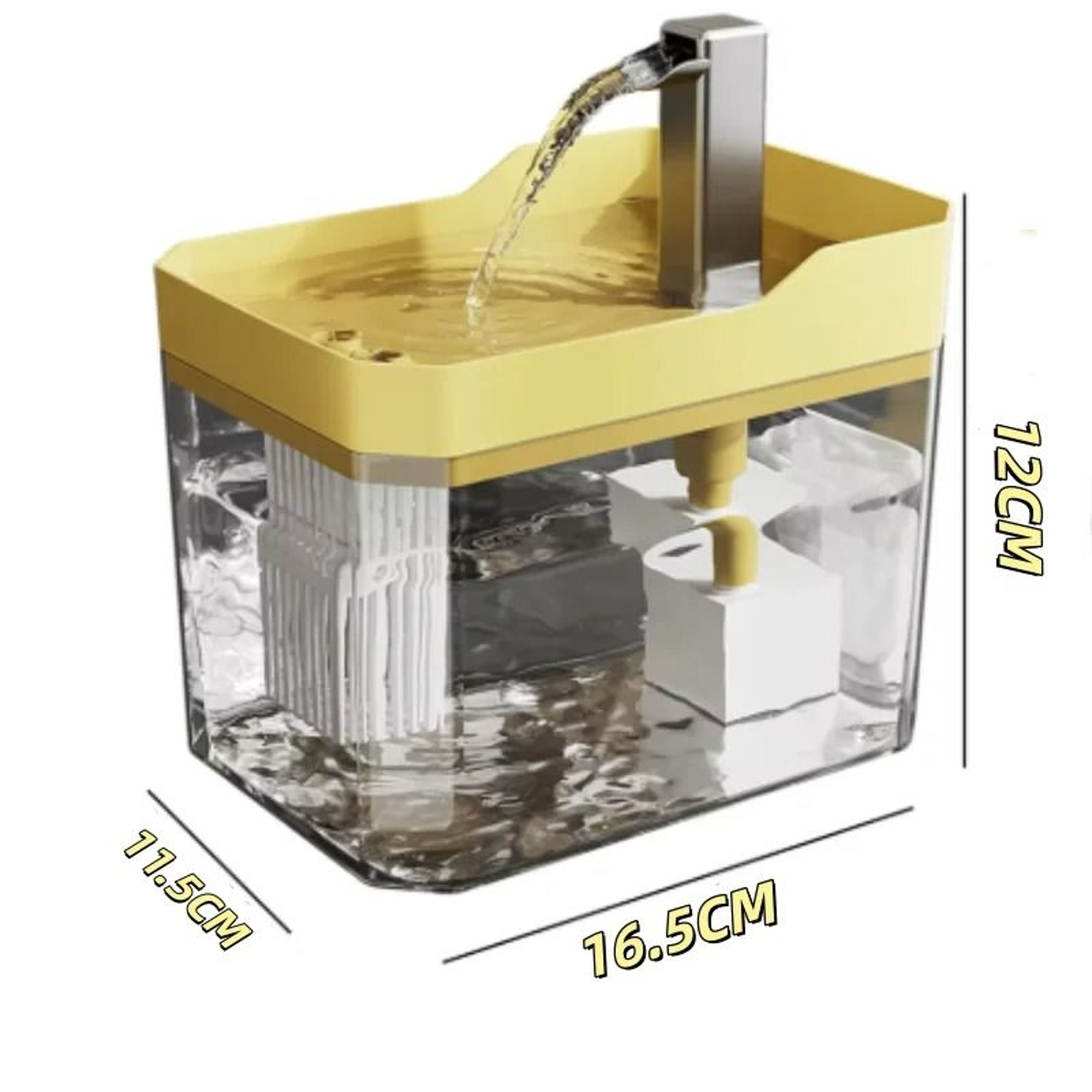 USB Automatic Cat Water Fountain With Filter Transparent Pet Water Dispenser 4