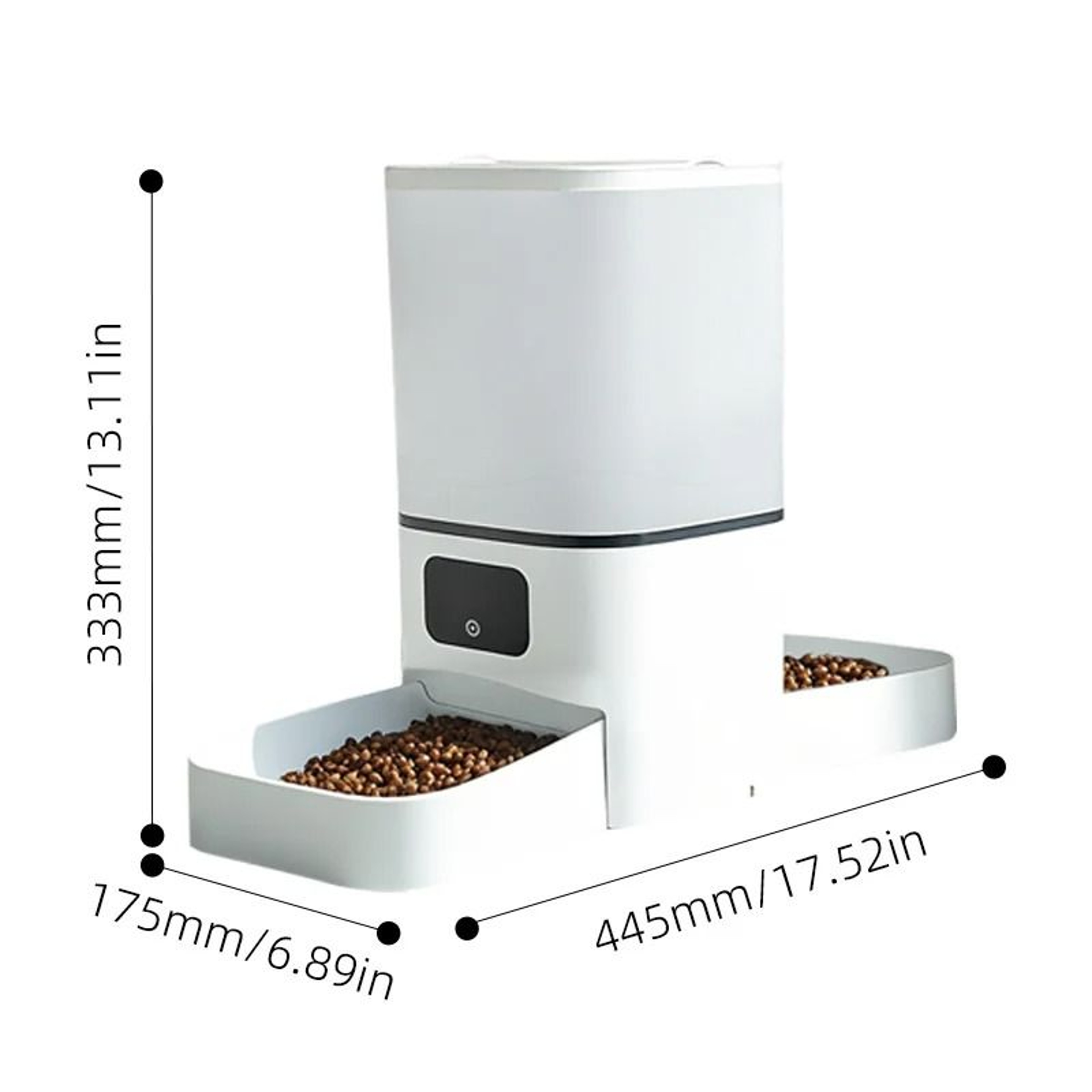 6L Smart WiFi Automatic Pet Feeder Double Bowl Timed Food Dispenser 1