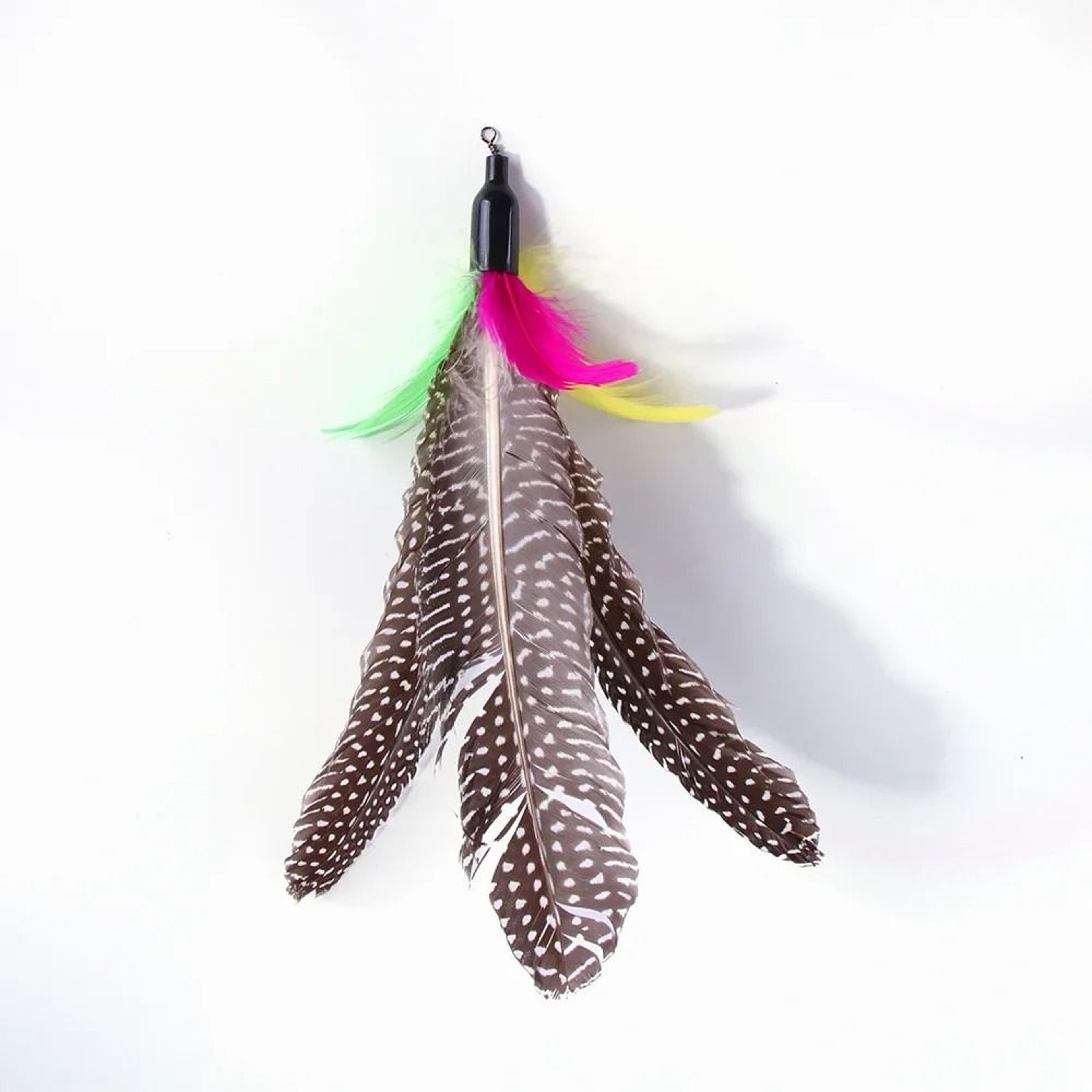 Retractable Cat Wand Toy Set With Feather Caterpillar Replacement Teasers 6