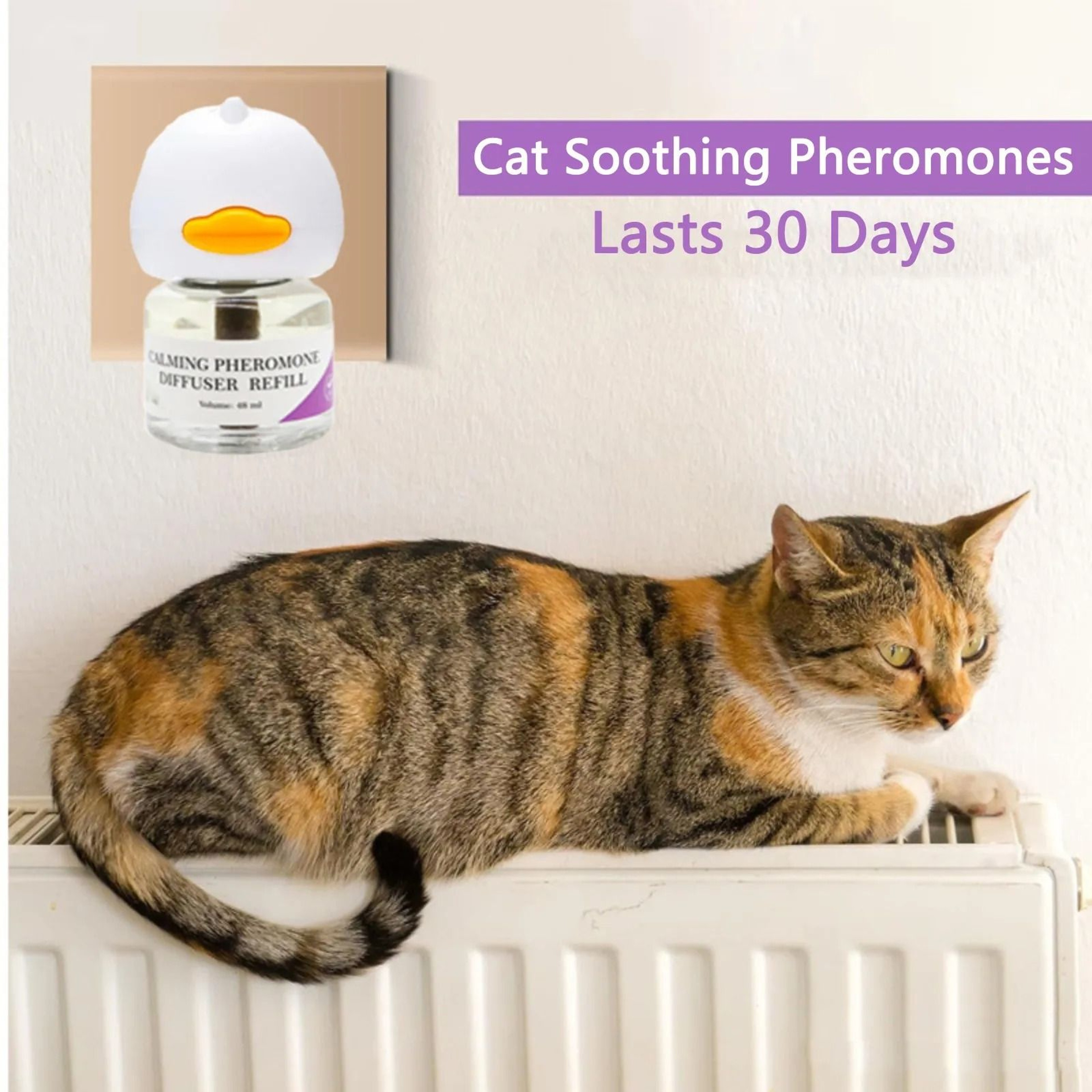 Calming Cat Pheromone Diffuser Plug In Relaxing Starter Kit With 30 Day Refill 6