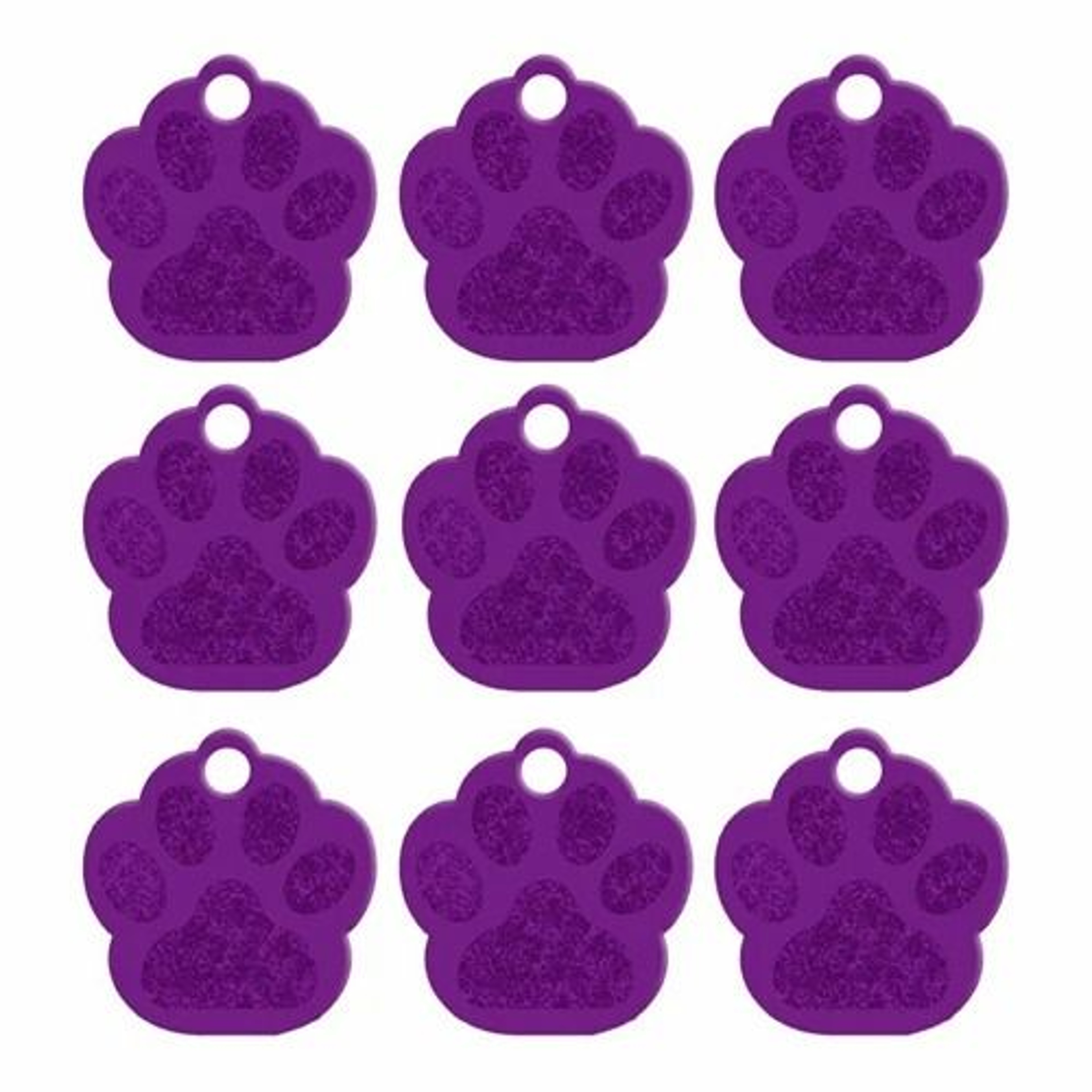 20 Piece Paw Shape Pet ID Tags For Dogs And Cats Aluminum Name Tags 2