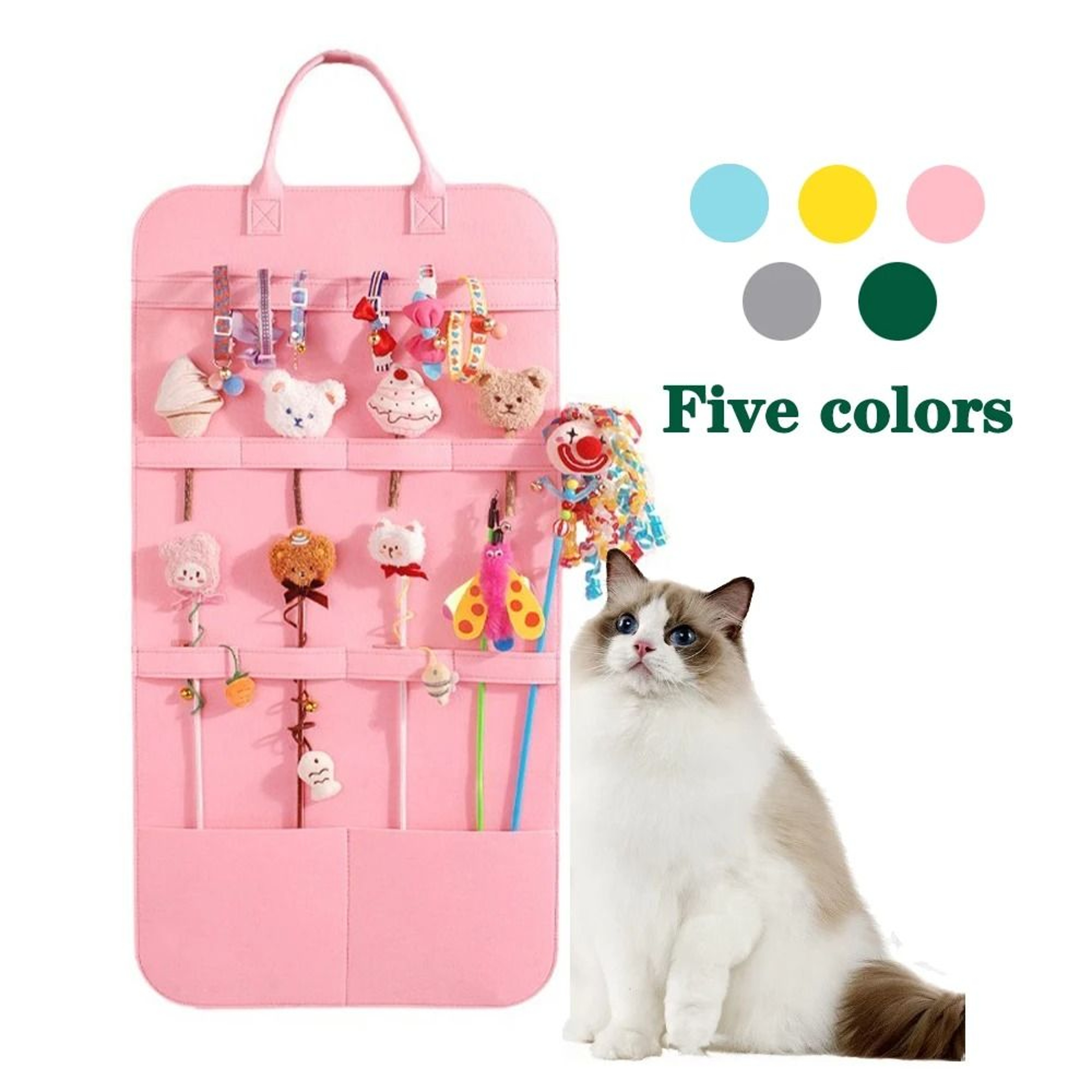 Pet Toy Storage Organizer Bag For Cat Toys Dog Accessories And Interactive Pet Supplies 11