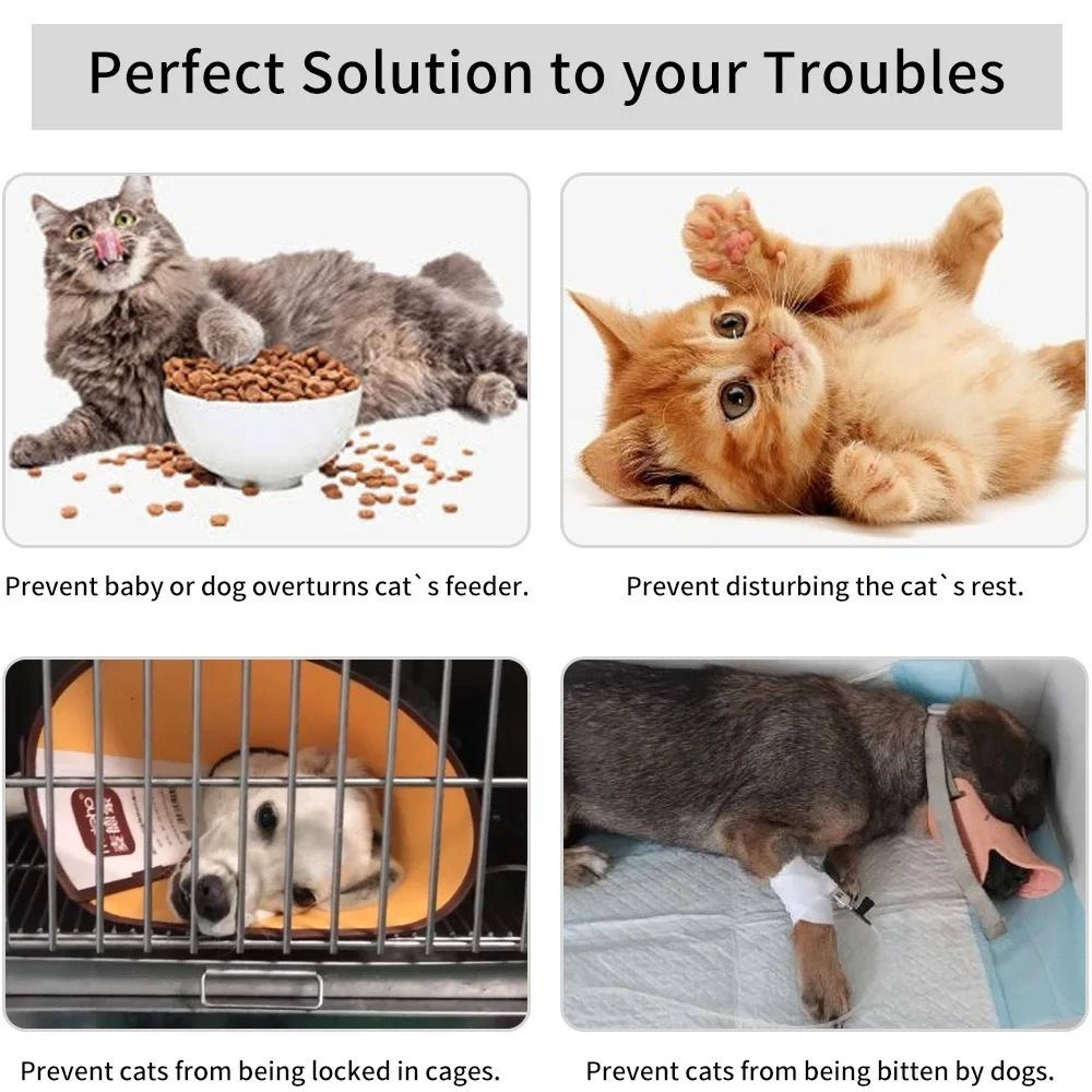 Adjustable Cat Door Holder Ring Door Stop For Pet Access And Airflow Control 9