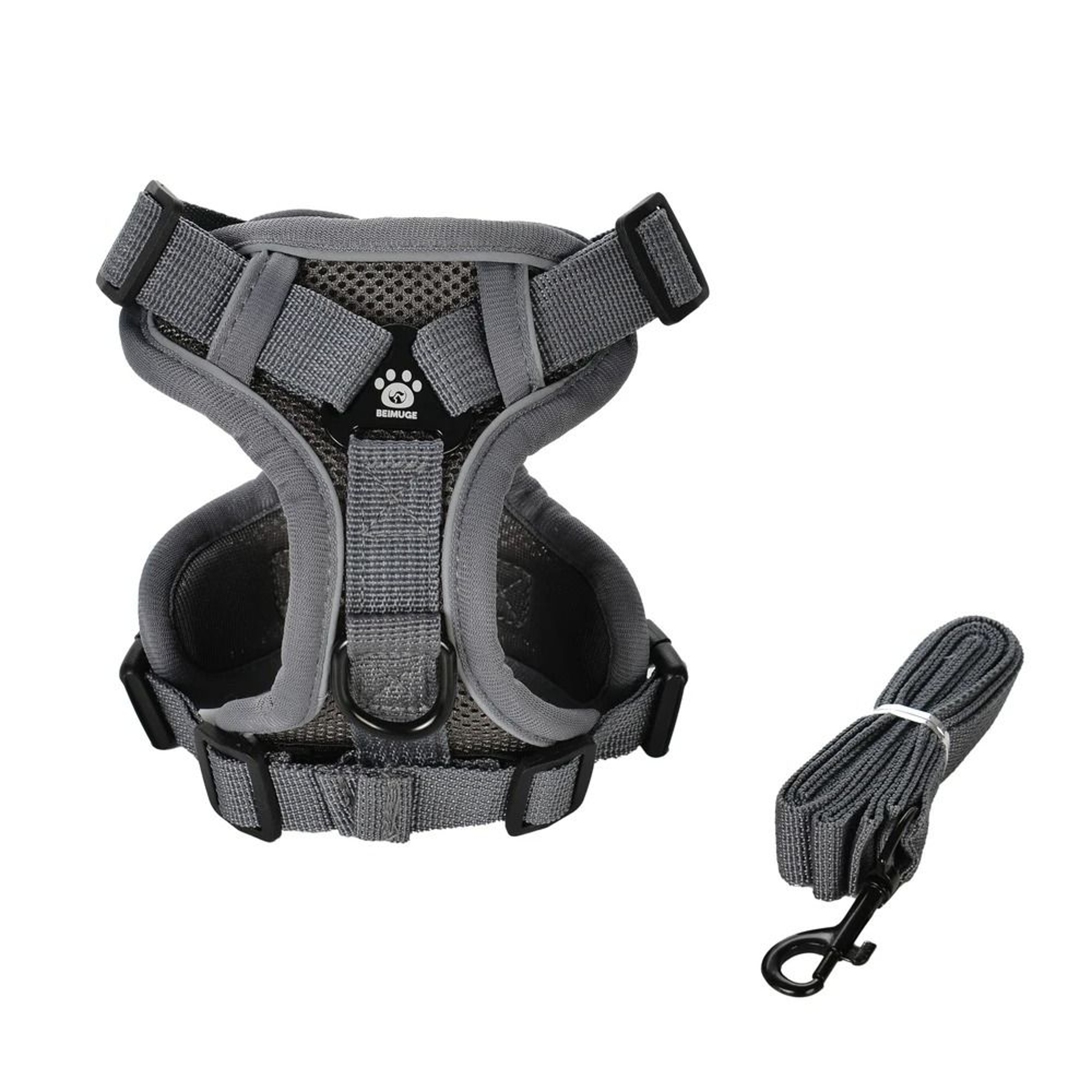 Reflective Breathable Pet Harness Leash Set For Small And Medium Dogs And Cats 4