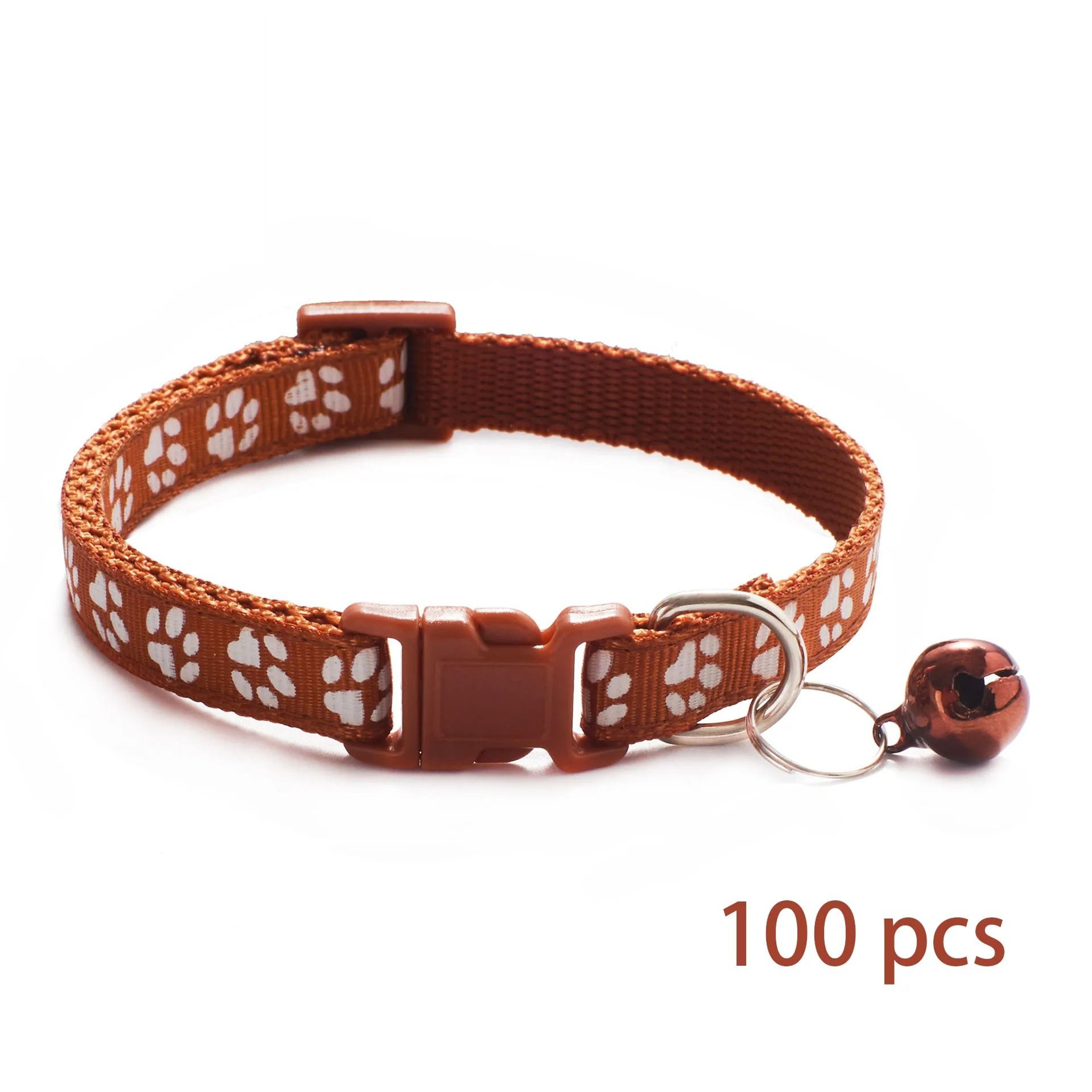 Adjustable Bell Pet Collar Set For Cats And Small Dogs 100 Piece Wholesale Pack 3
