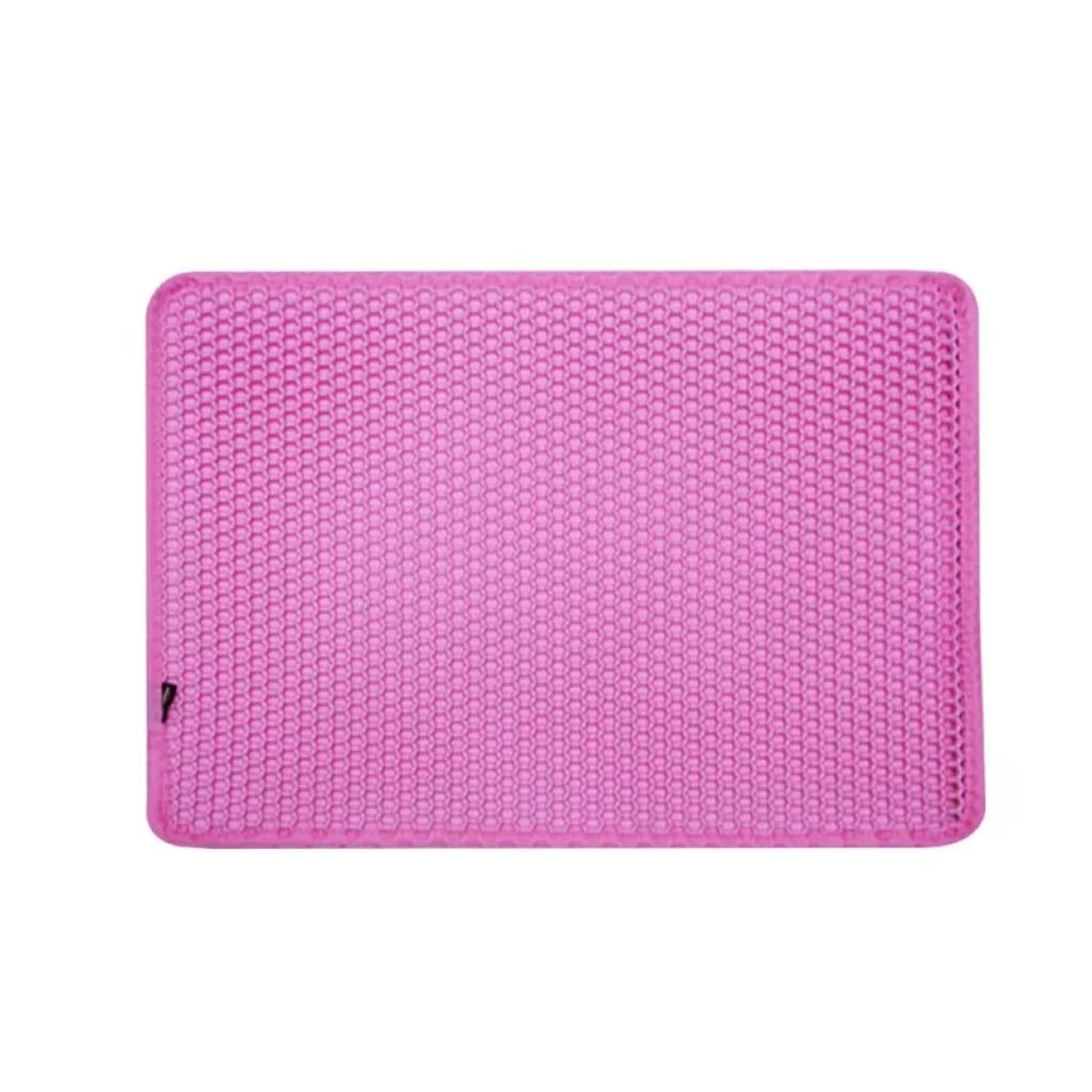 Large Waterproof Cat Litter Trapping Mat Double Layer Non Slip Litter Box Pad 4