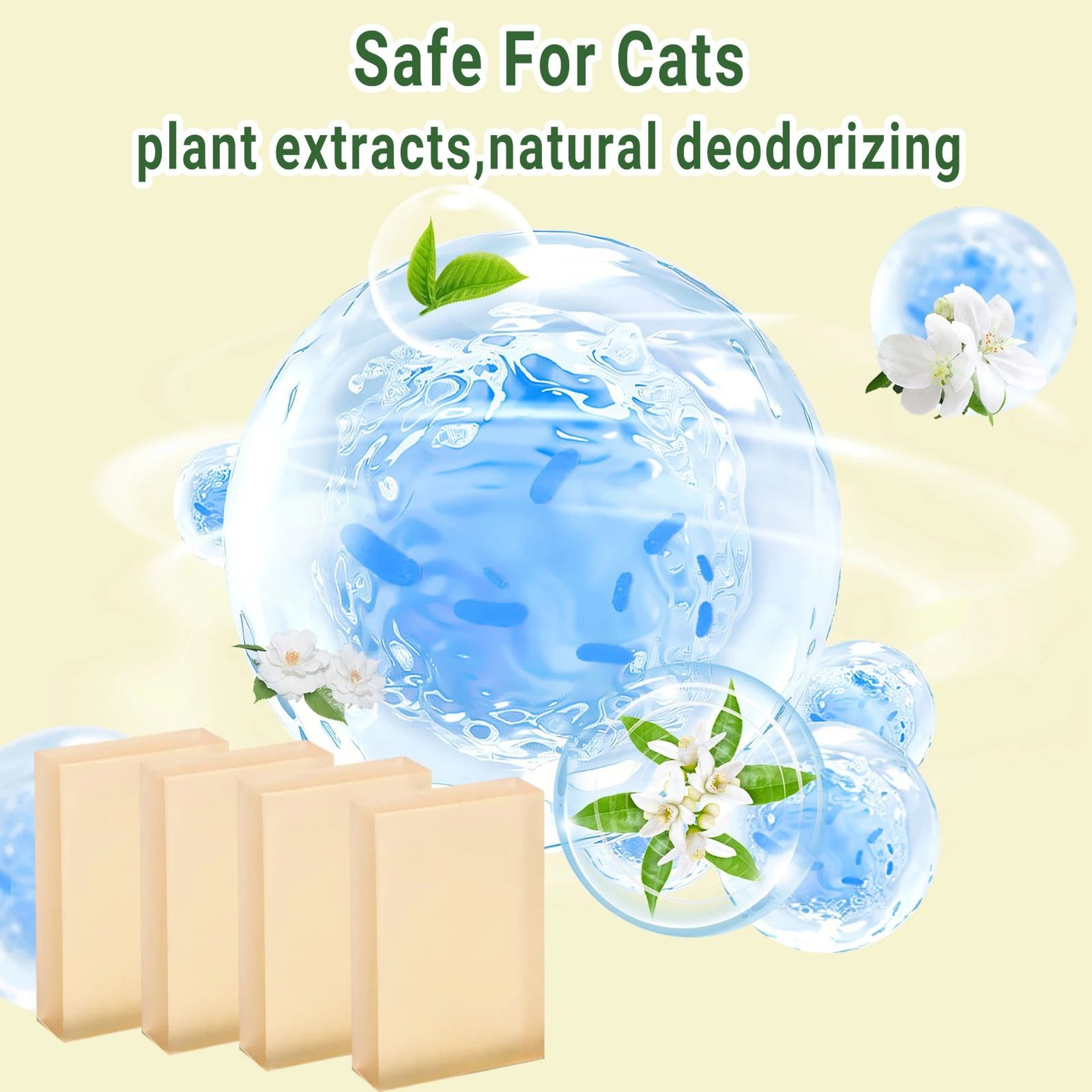 Self Cleaning Cat Litter Deodorizer Replacement Odor Eliminator For PETKIT Meowant And UBPET Litter 6