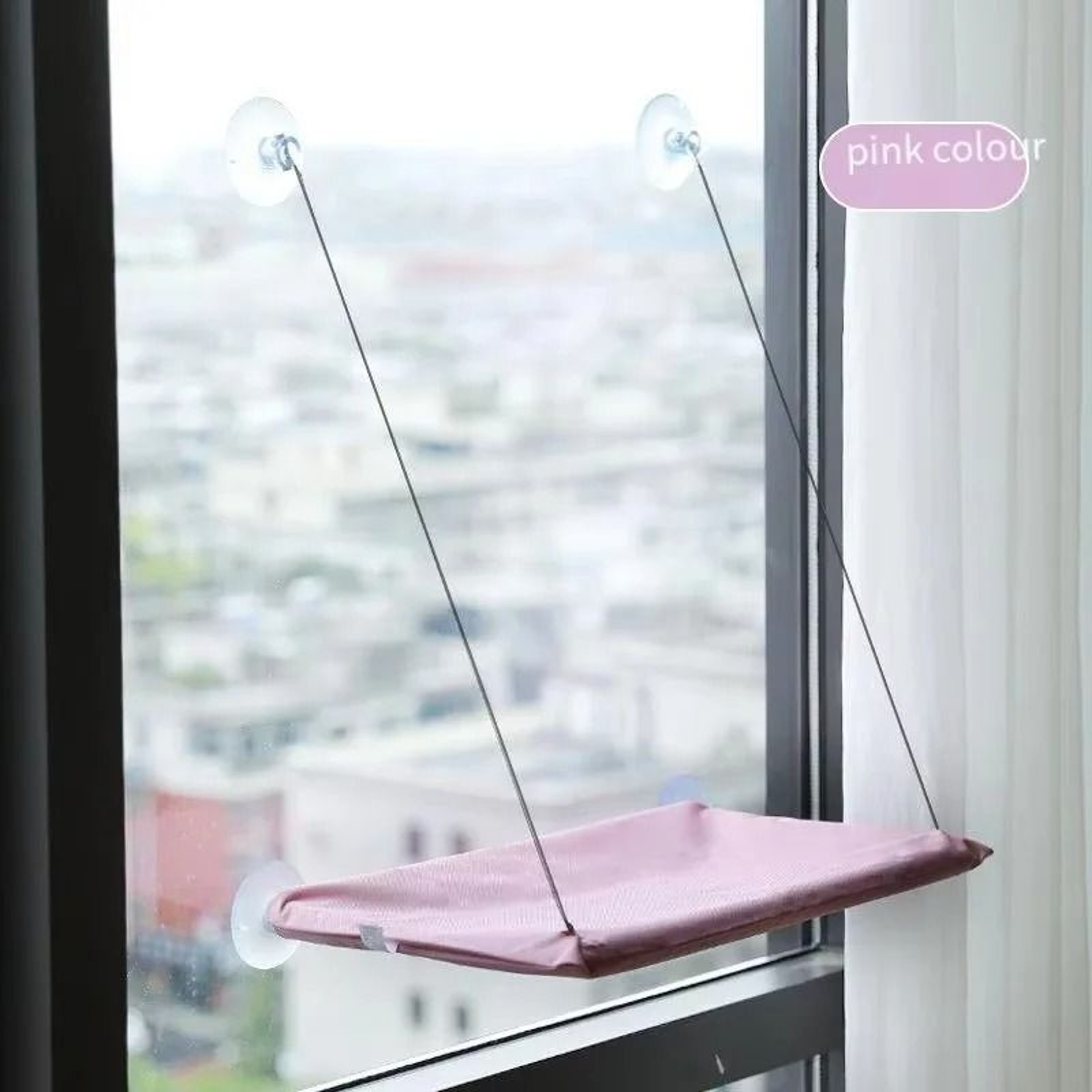 Winter Cat Window Hammock Suction Cup Hanging Cat Bed Space Saving Pet Lounge 6