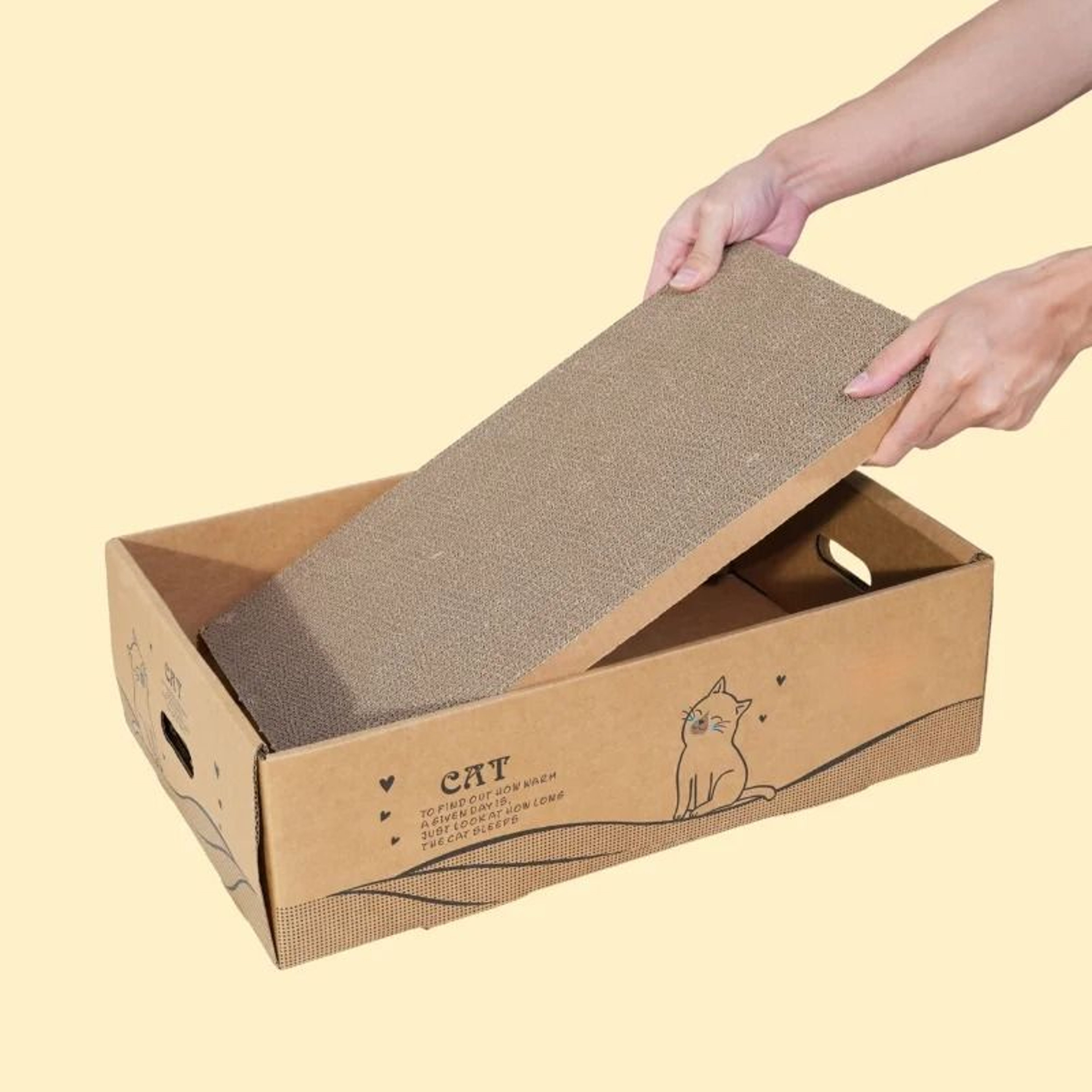 6 Pack Cardboard Cat Scratcher Extra Large Reversible Scratching Posts For Cats 0