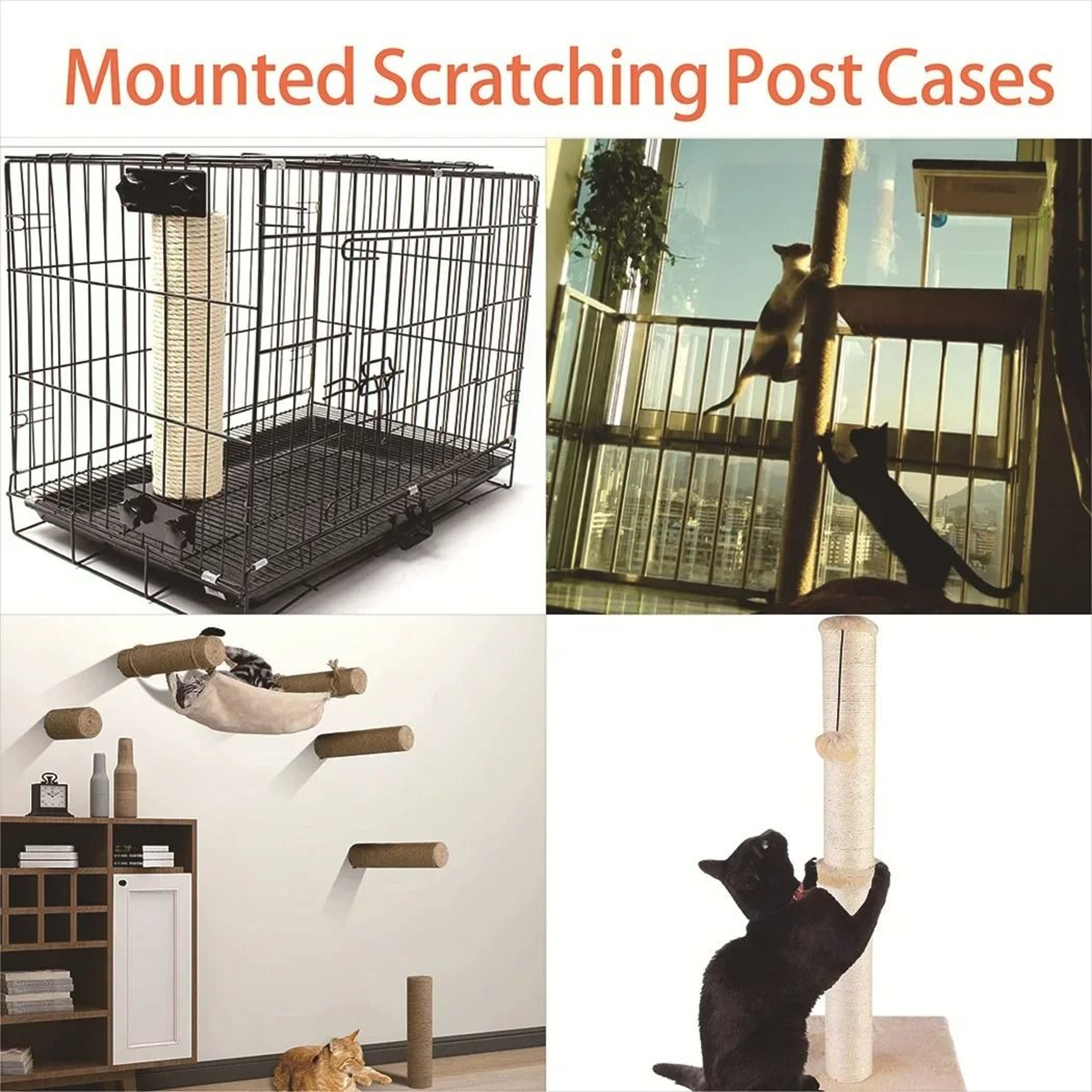 Replacement Sisal Cat Scratching Post Refill Pole With M8 Screw For Cat Trees And Scratch Towers 11