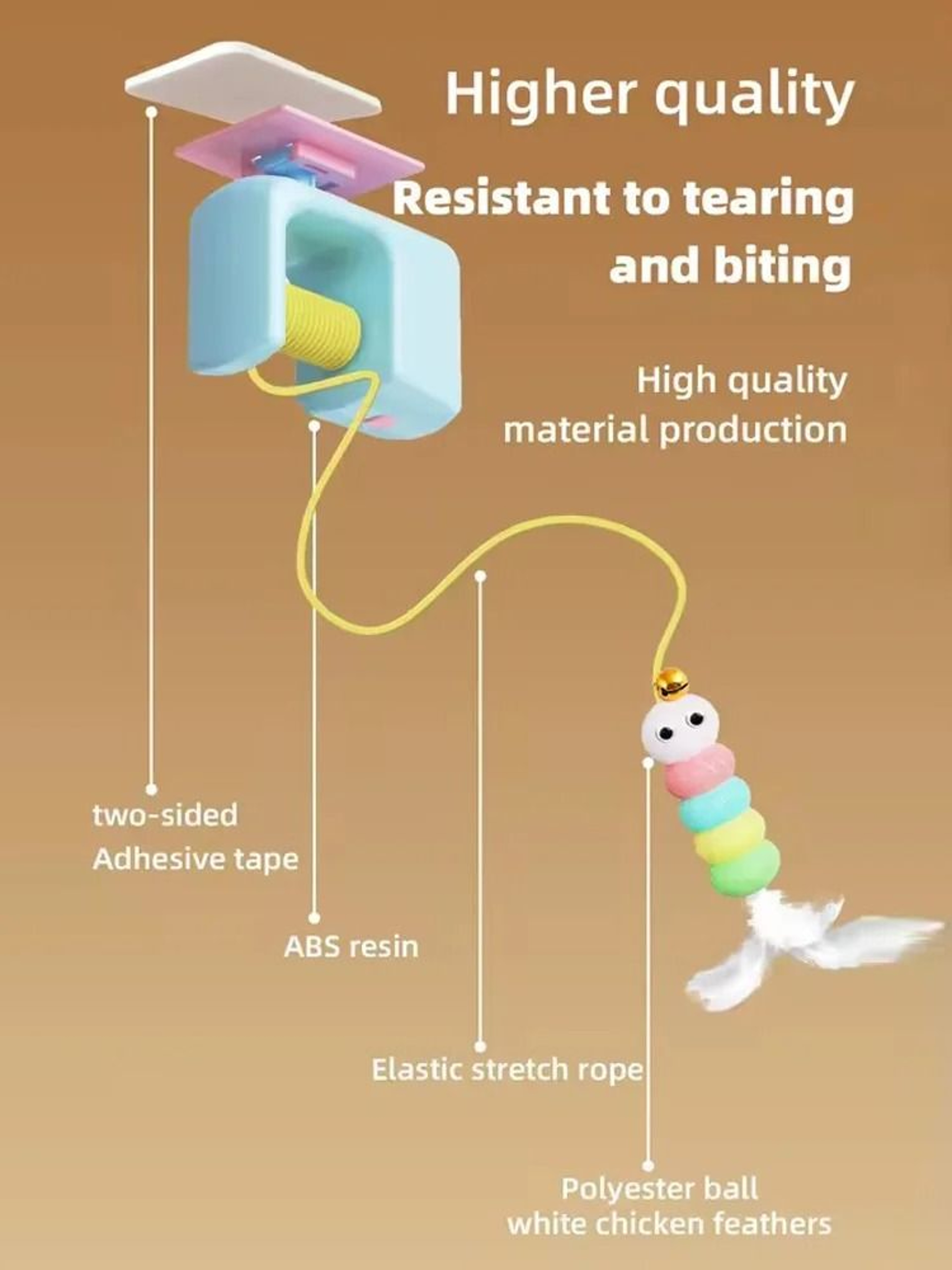 Automatic Door Hanging Cat Toy For Interactive Indoor Play 8