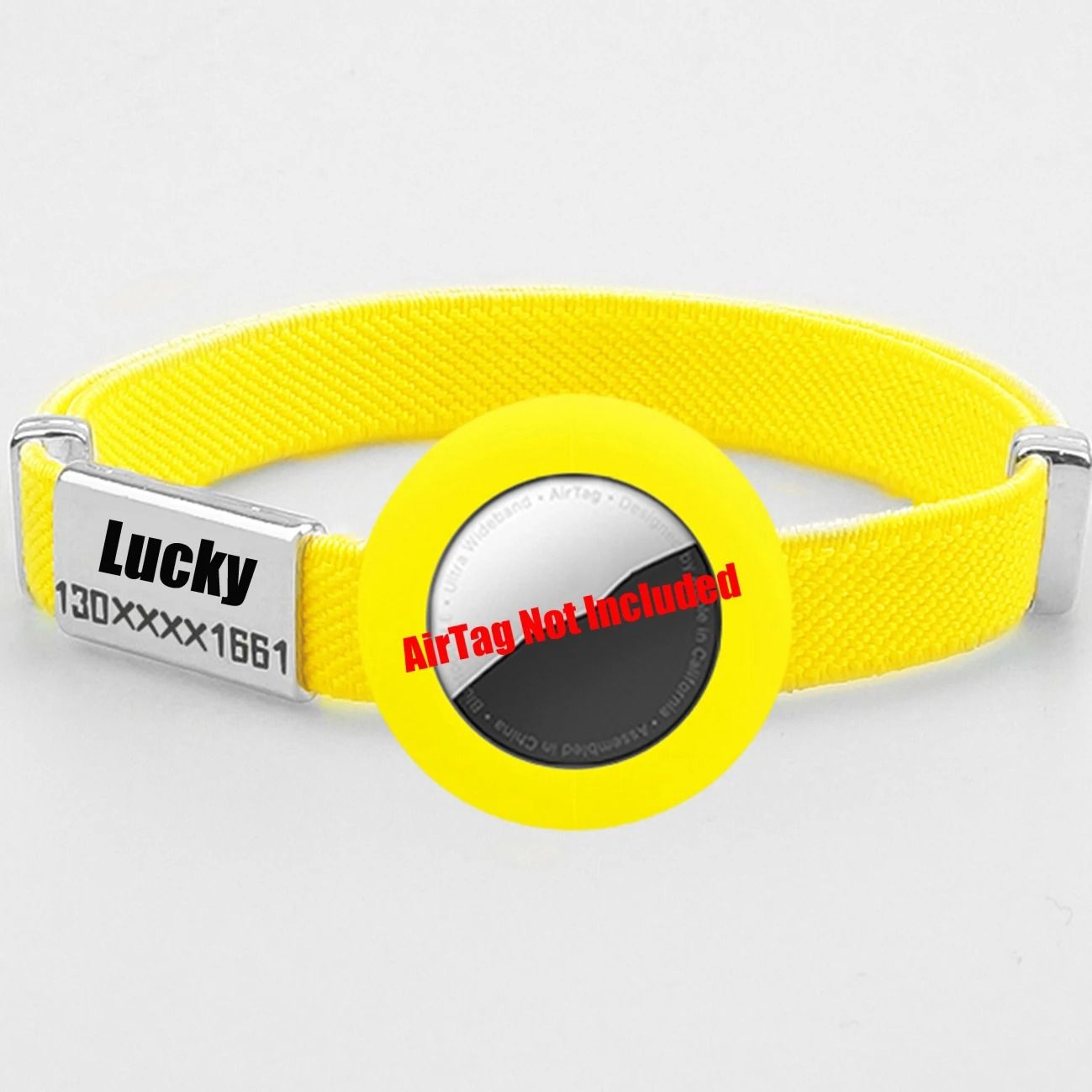 Elastic AirTag Cat Collar With Custom Name Tag And Tracker Holder 15