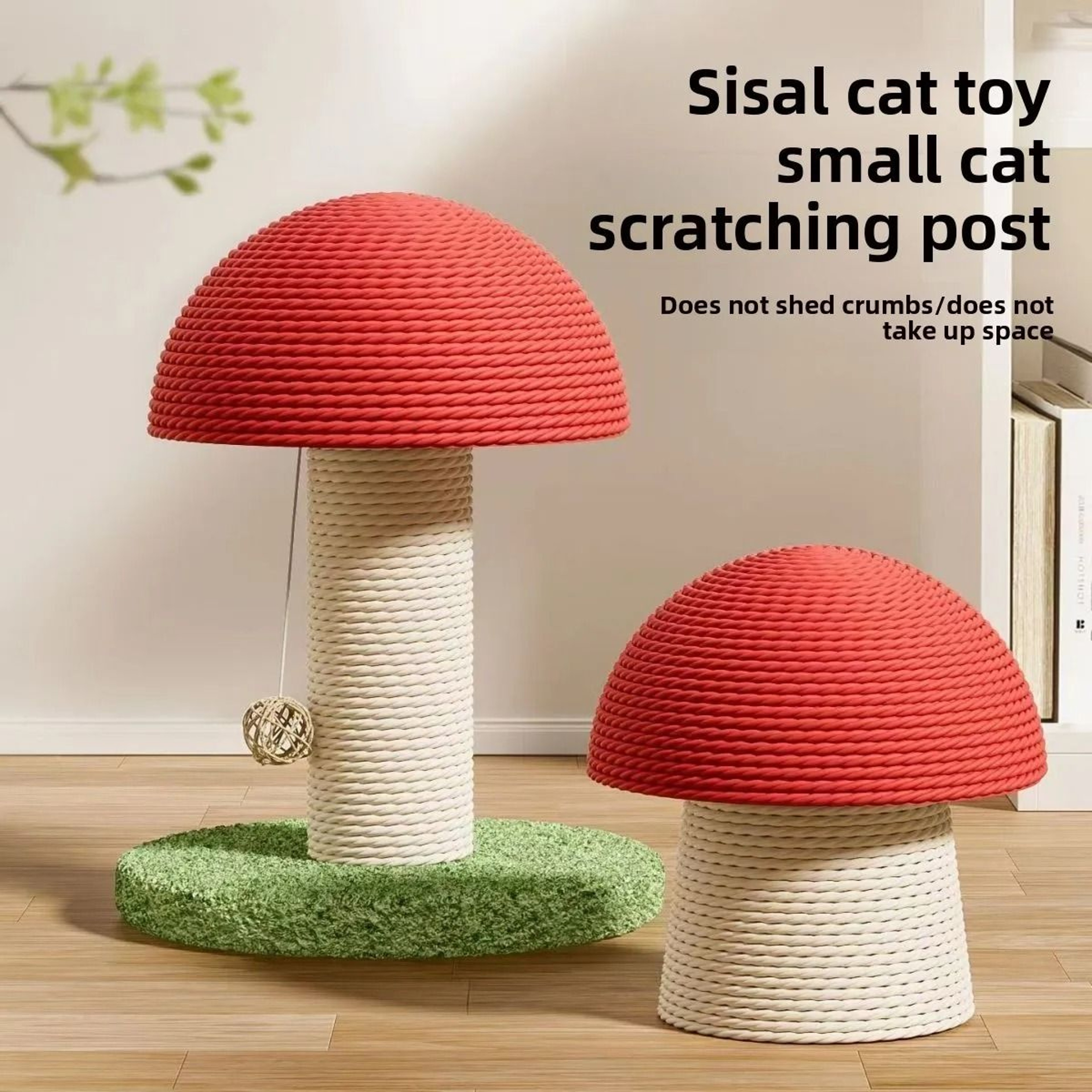 Mushroom Carrot Cat Scratching Post For Indoor Cats 0