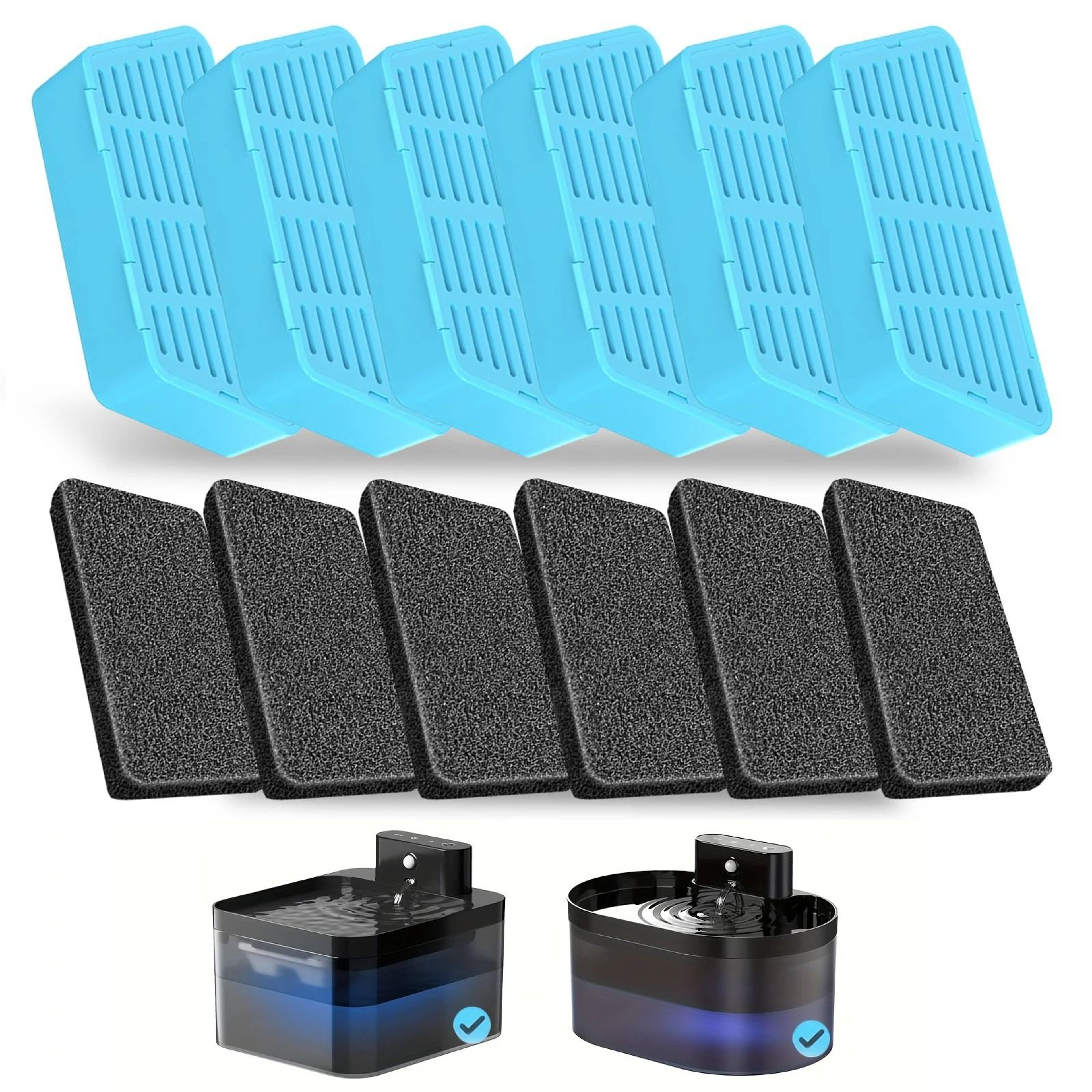Wireless Cat Water Fountain Replacement Filters Set 10