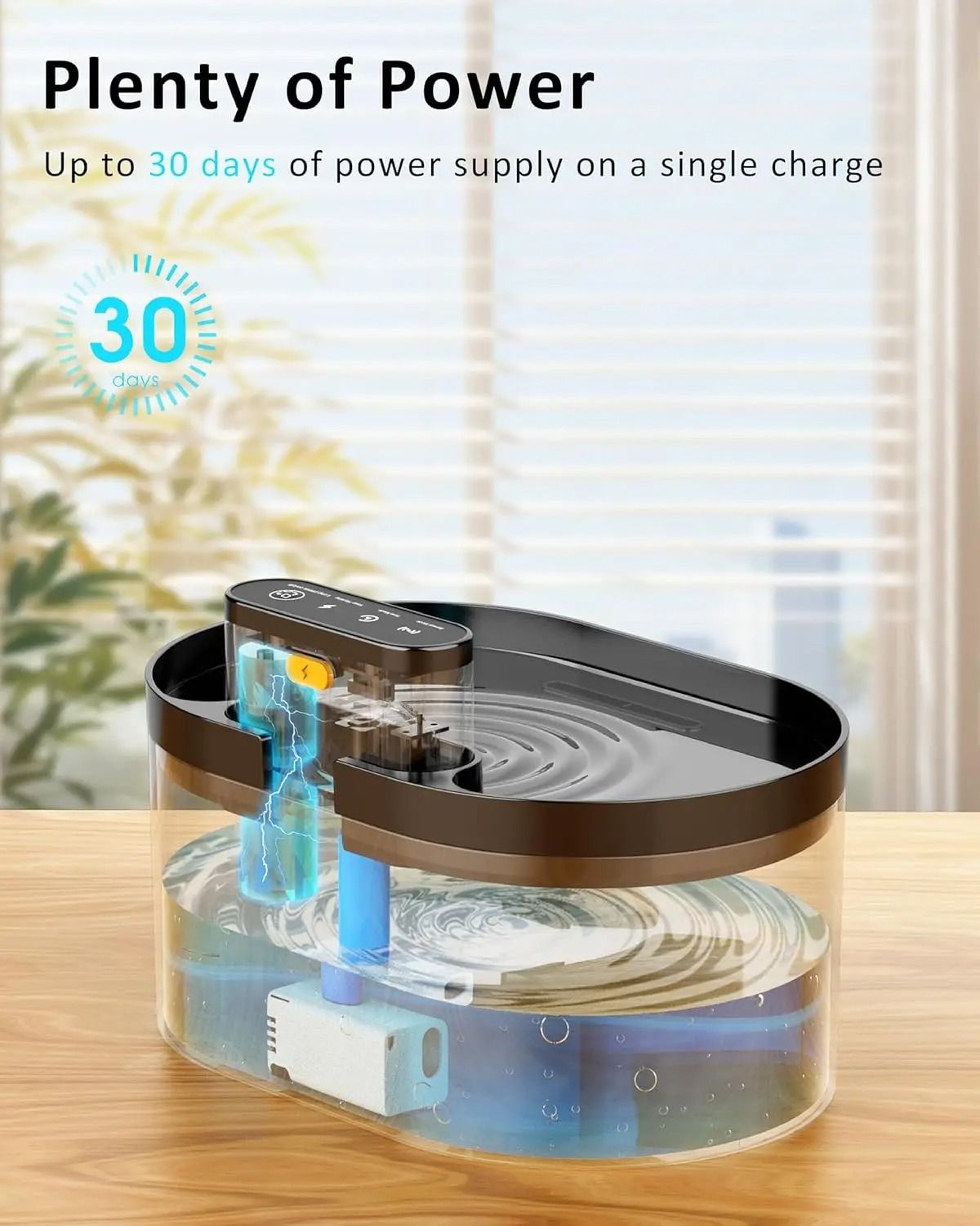 Wireless Cat Water Fountain Replacement Filters Set 8