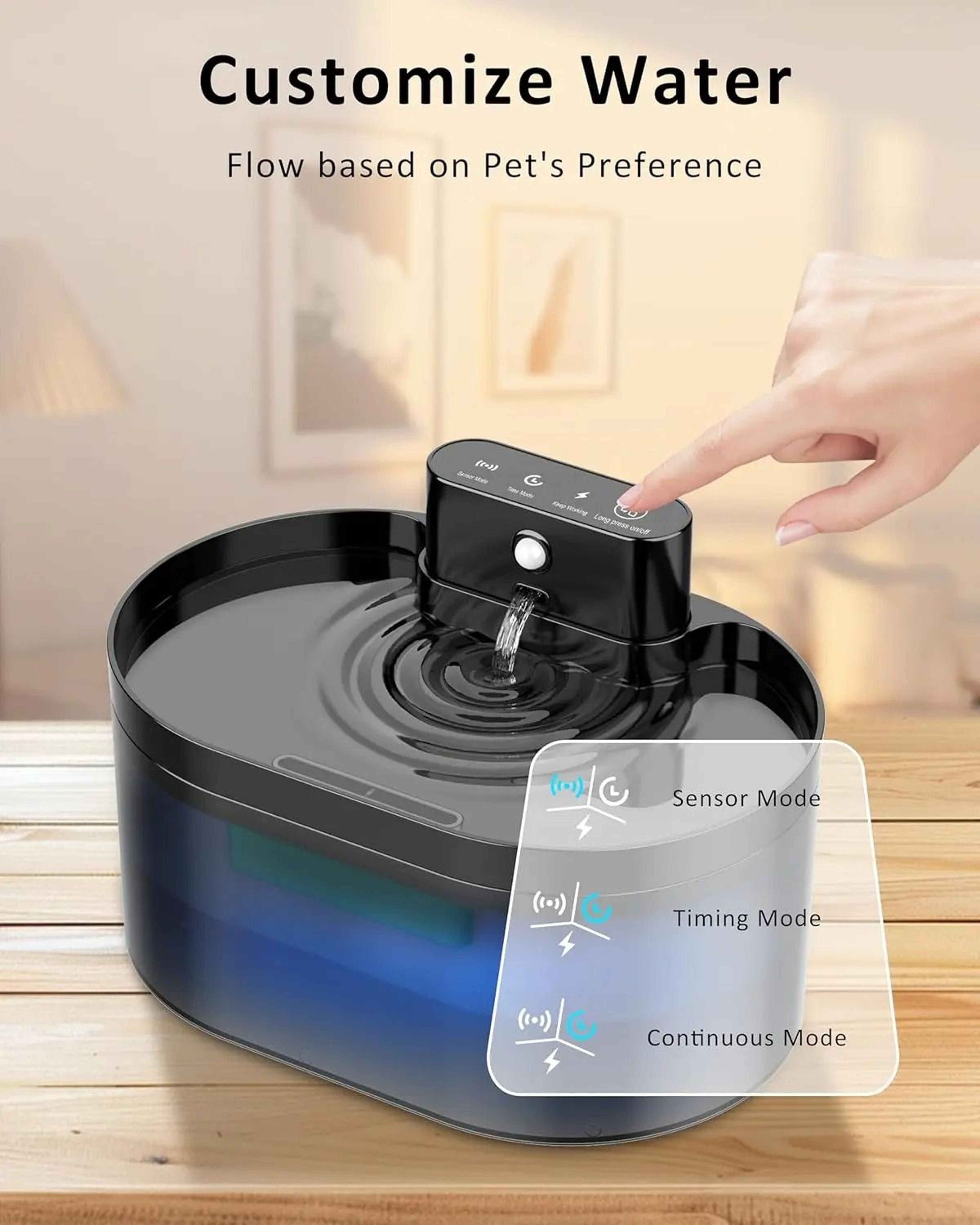 Wireless Cat Water Fountain Replacement Filters Set 9
