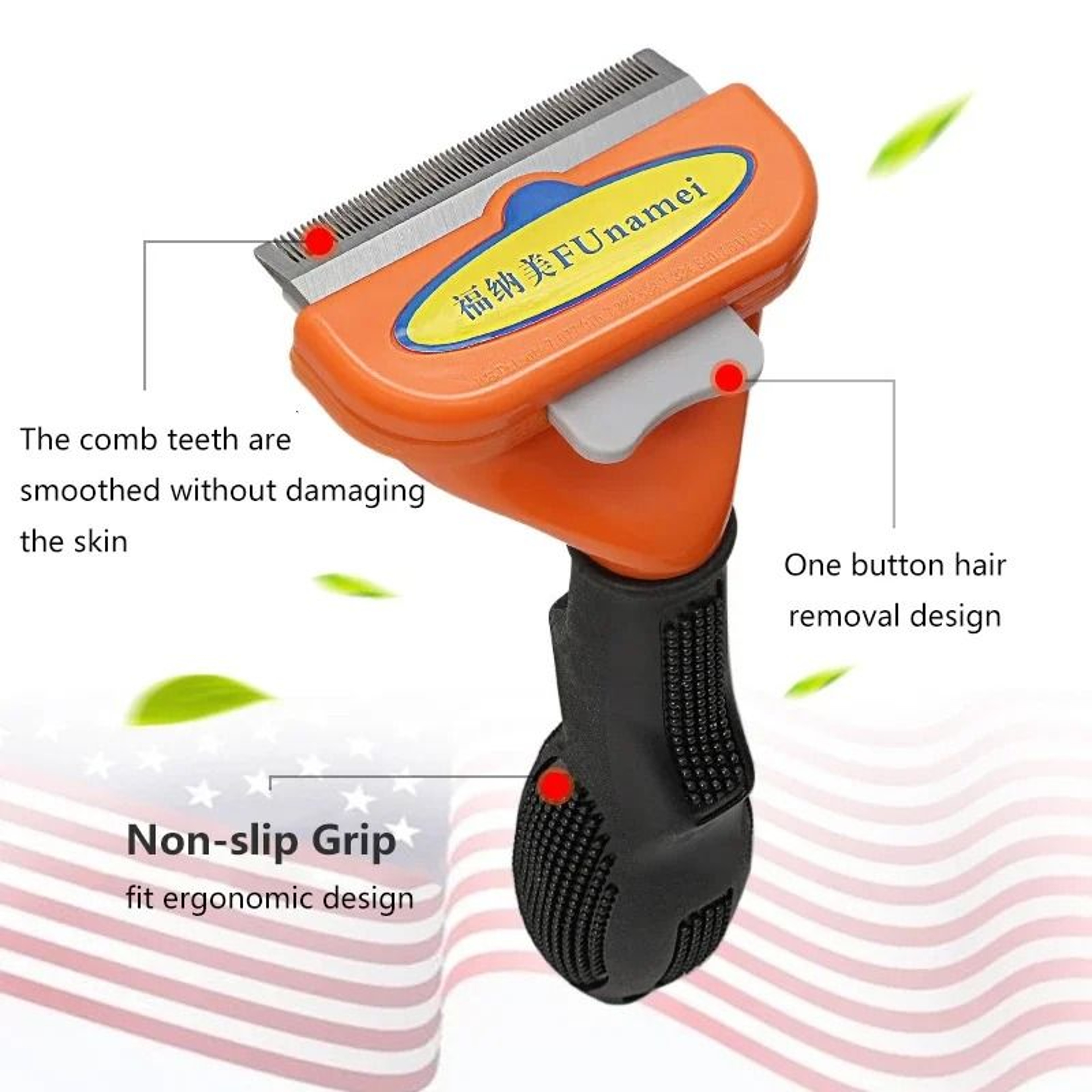 Cat Grooming Brush And Pet Hair Remover Comb For Shedding 20