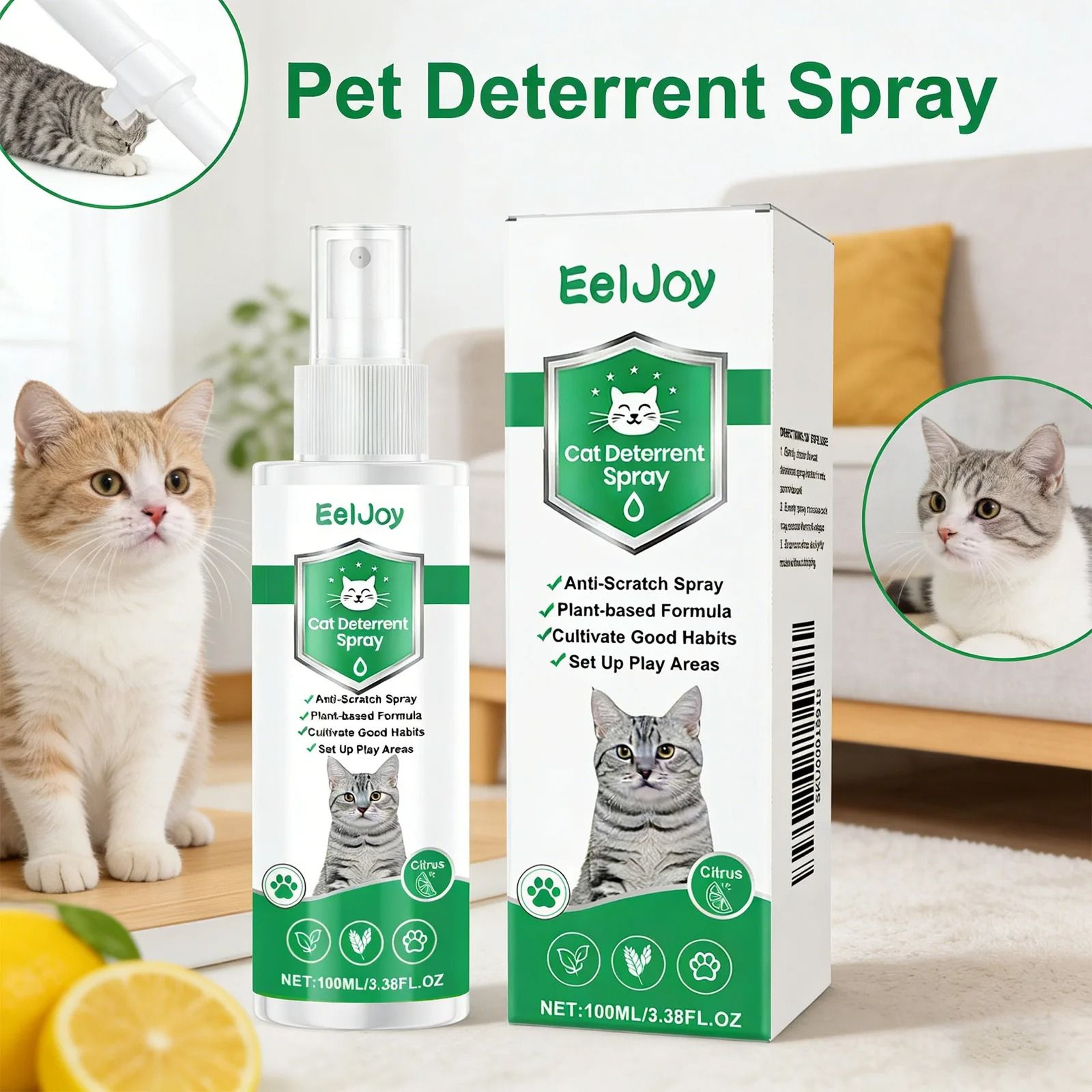 Cat Repellent Spray For Furniture And Indoor Outdoor Training 8