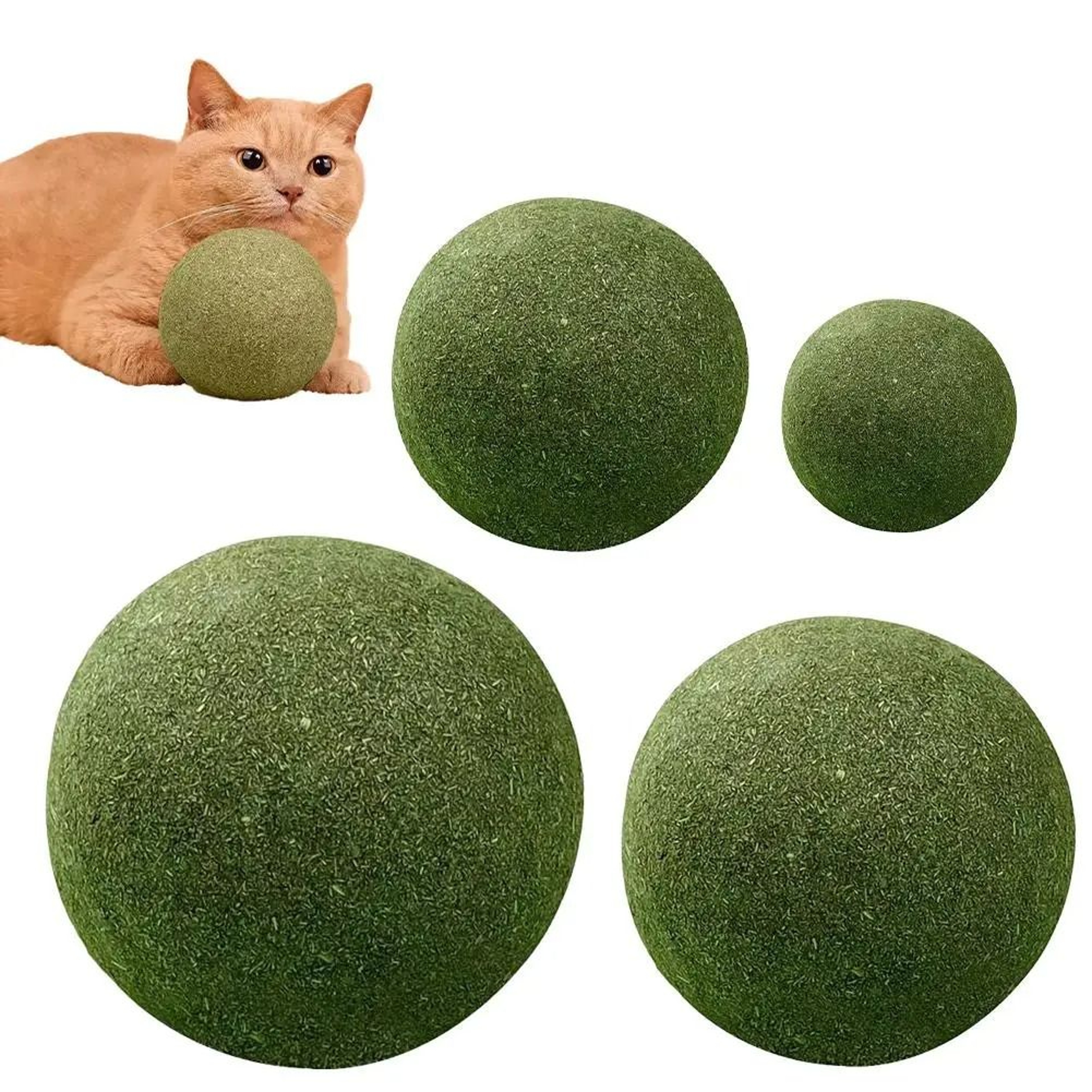 Large Catnip Ball Toy For Indoor Cat Chewing Play 7